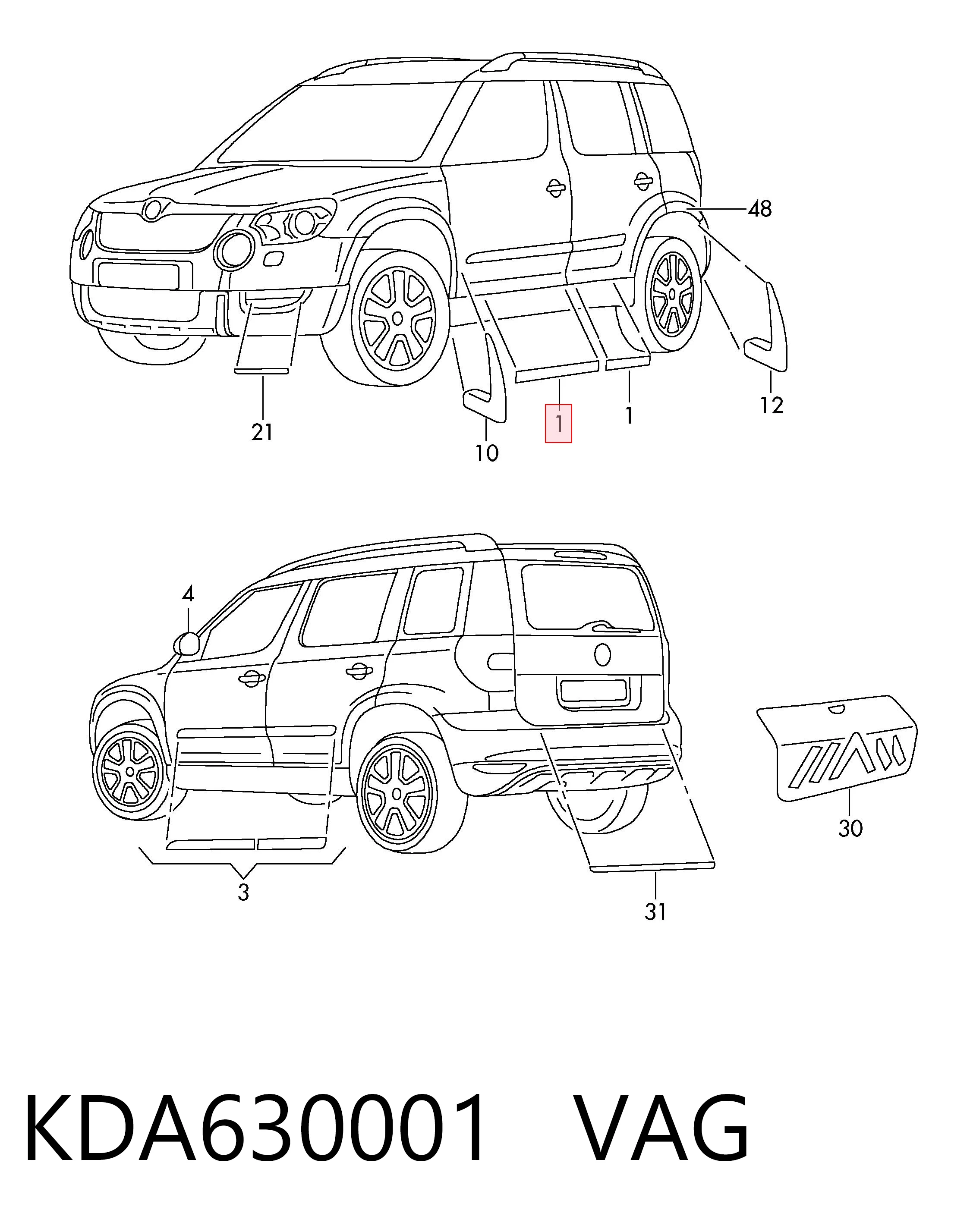 KDA630001 VAG 