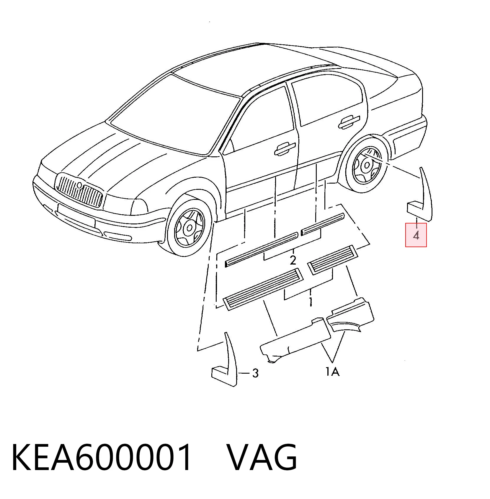 Задні бризковики Skoda Octavia II A5 ліфтбек (1Z3) (2004 - 2013) ціна, від 18.64 USD