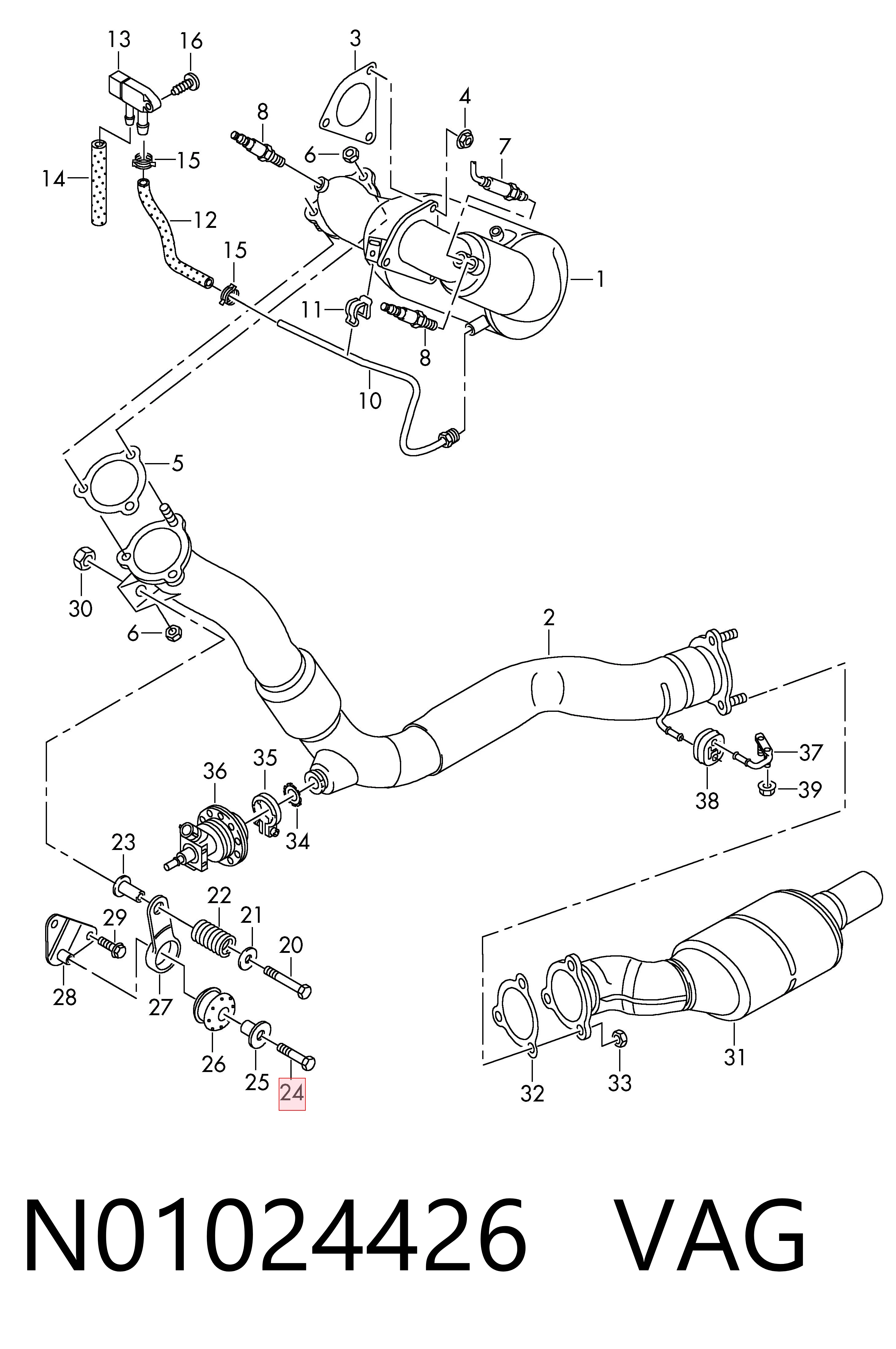  VAG N01024426 ціна, від 2.48 USD