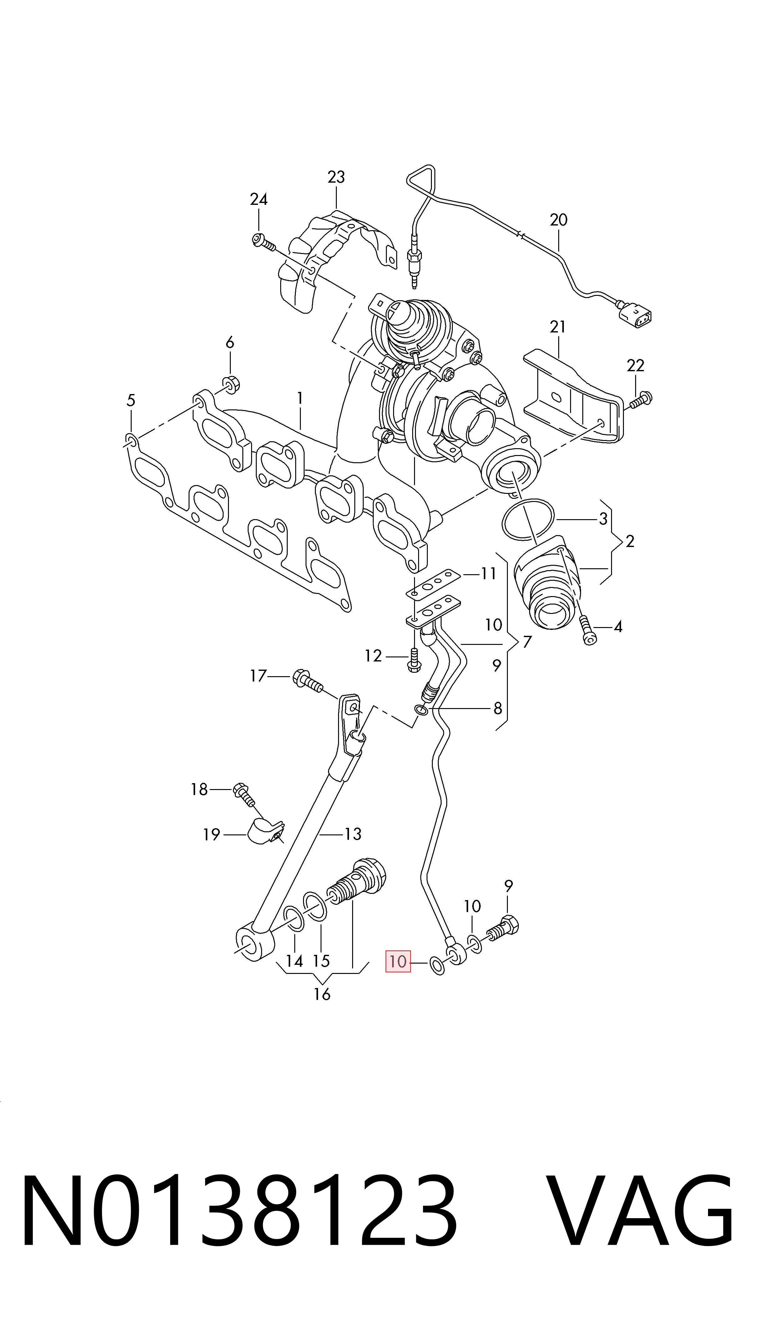 Прокладка пробки піддону двигуна 7119963140 BMW