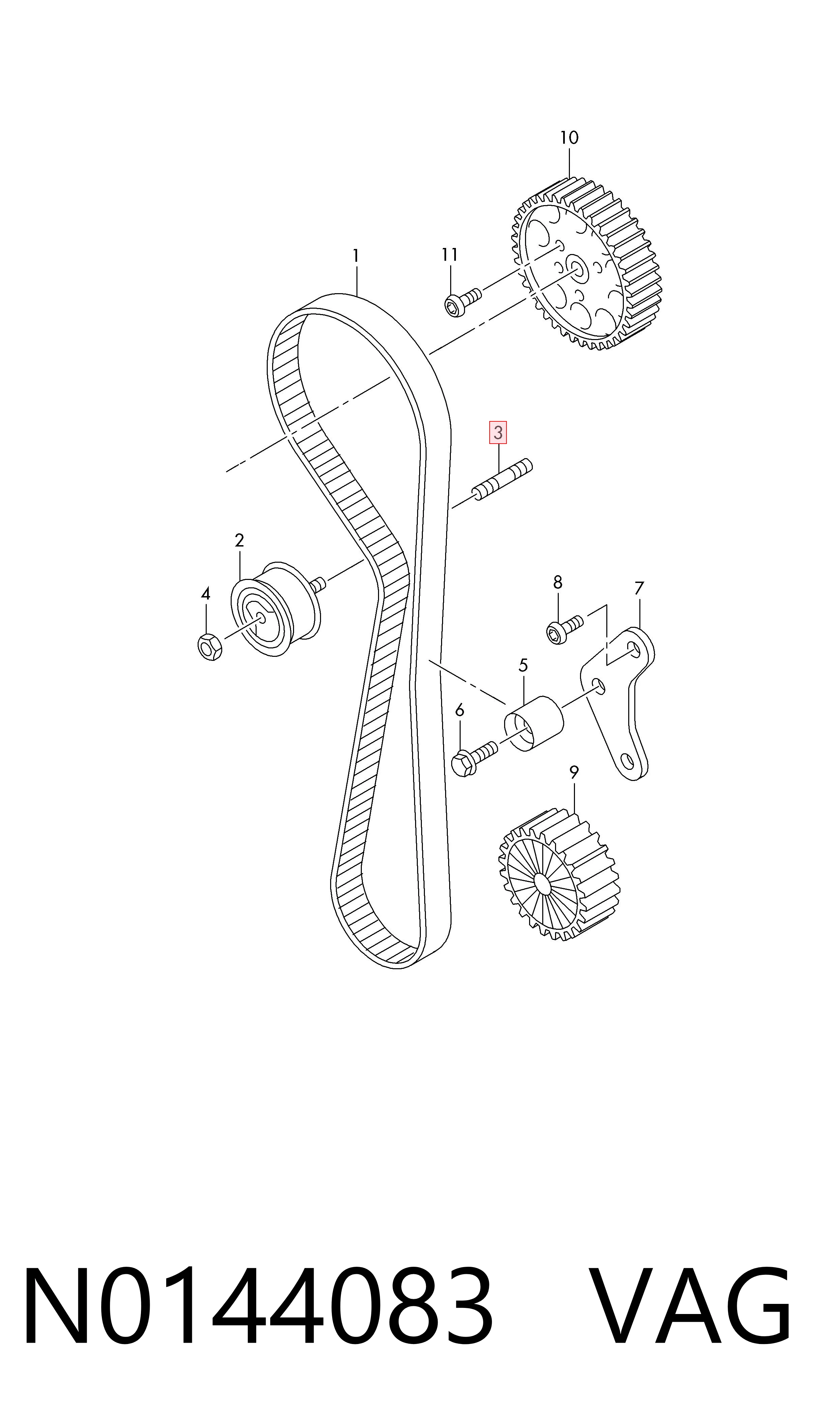  VAG N0144083 ціна, від 2.77 USD