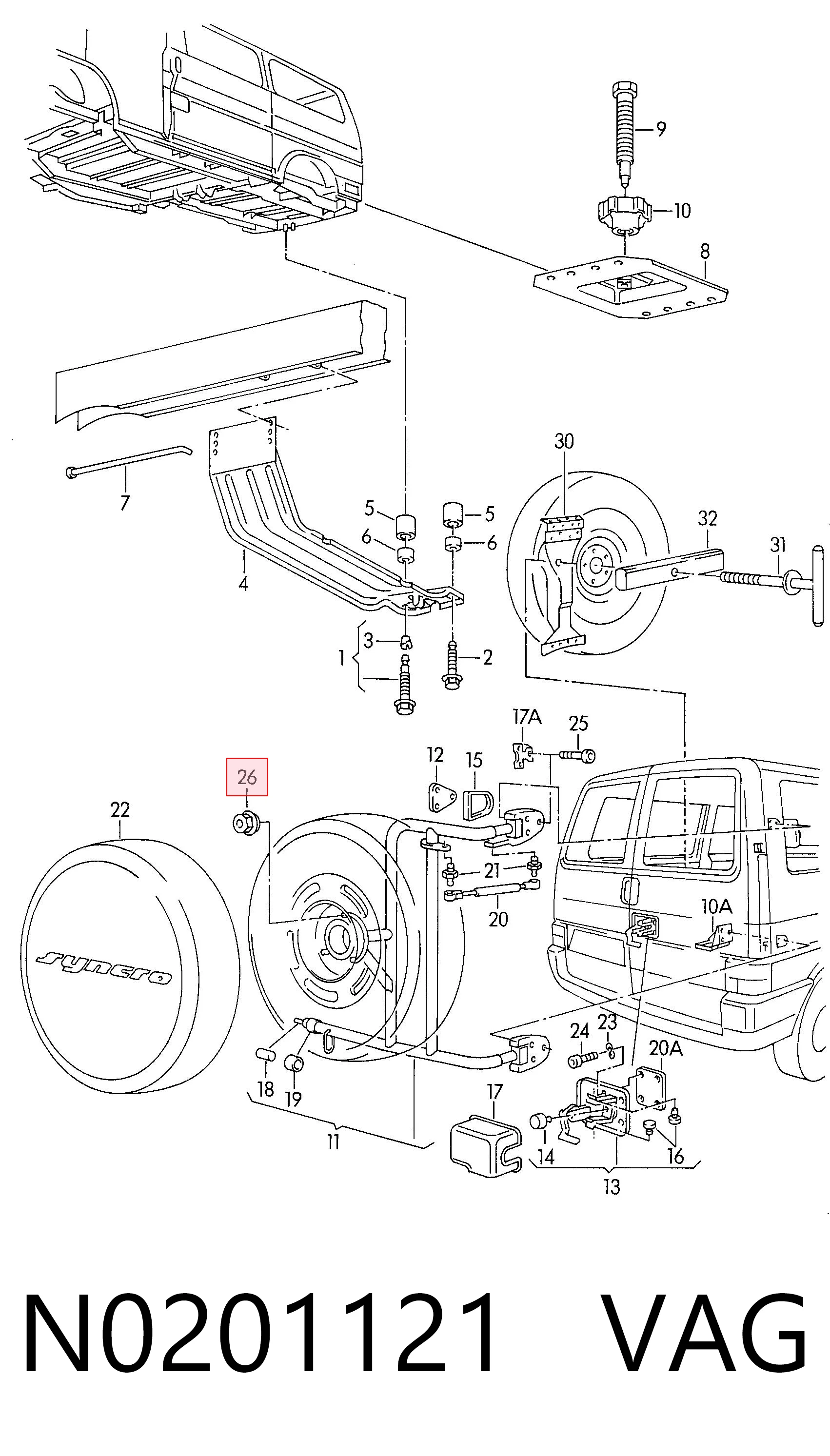Гайка колісна Mercedes A6084010072