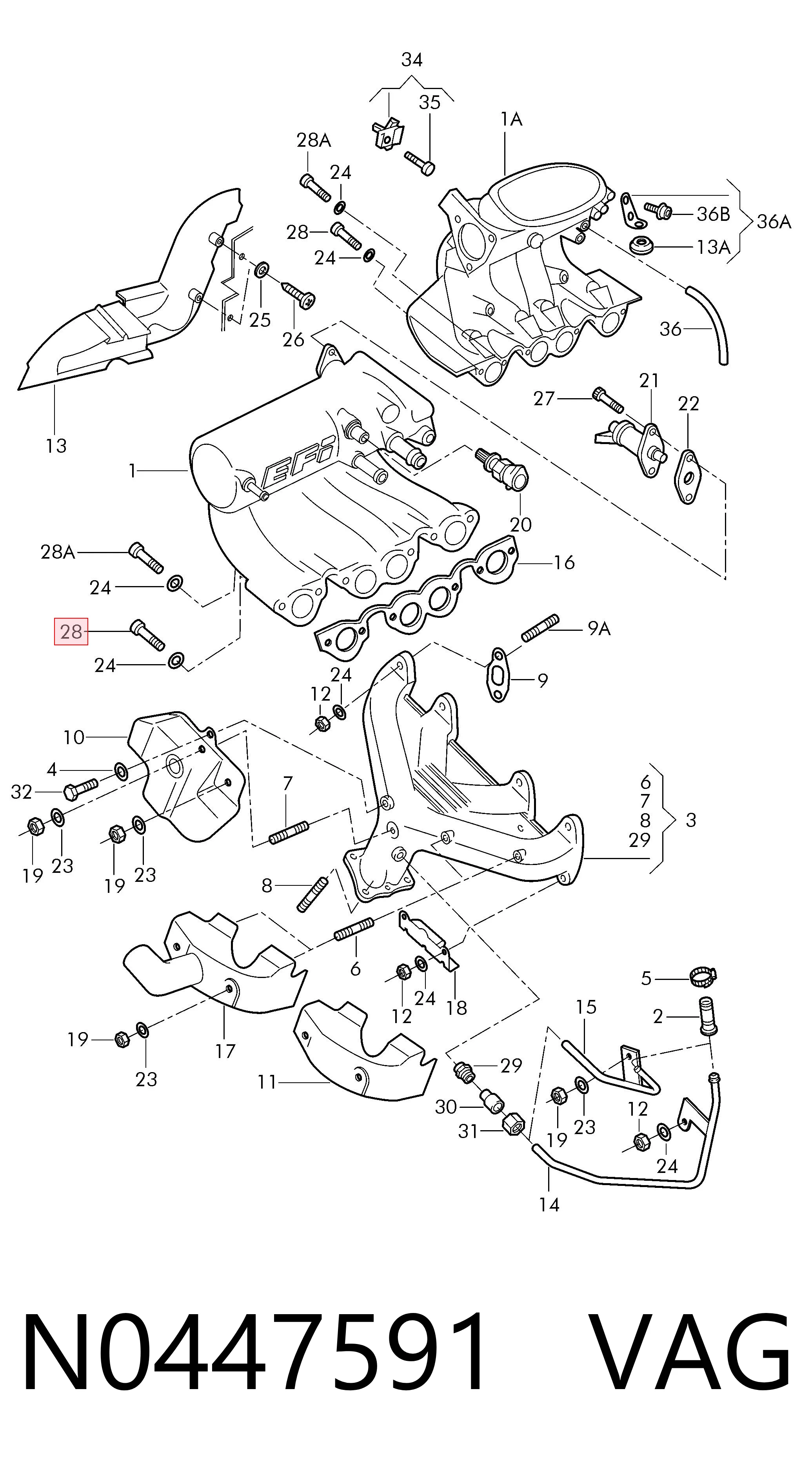  VAG N0447591 ціна, від 1.59 USD