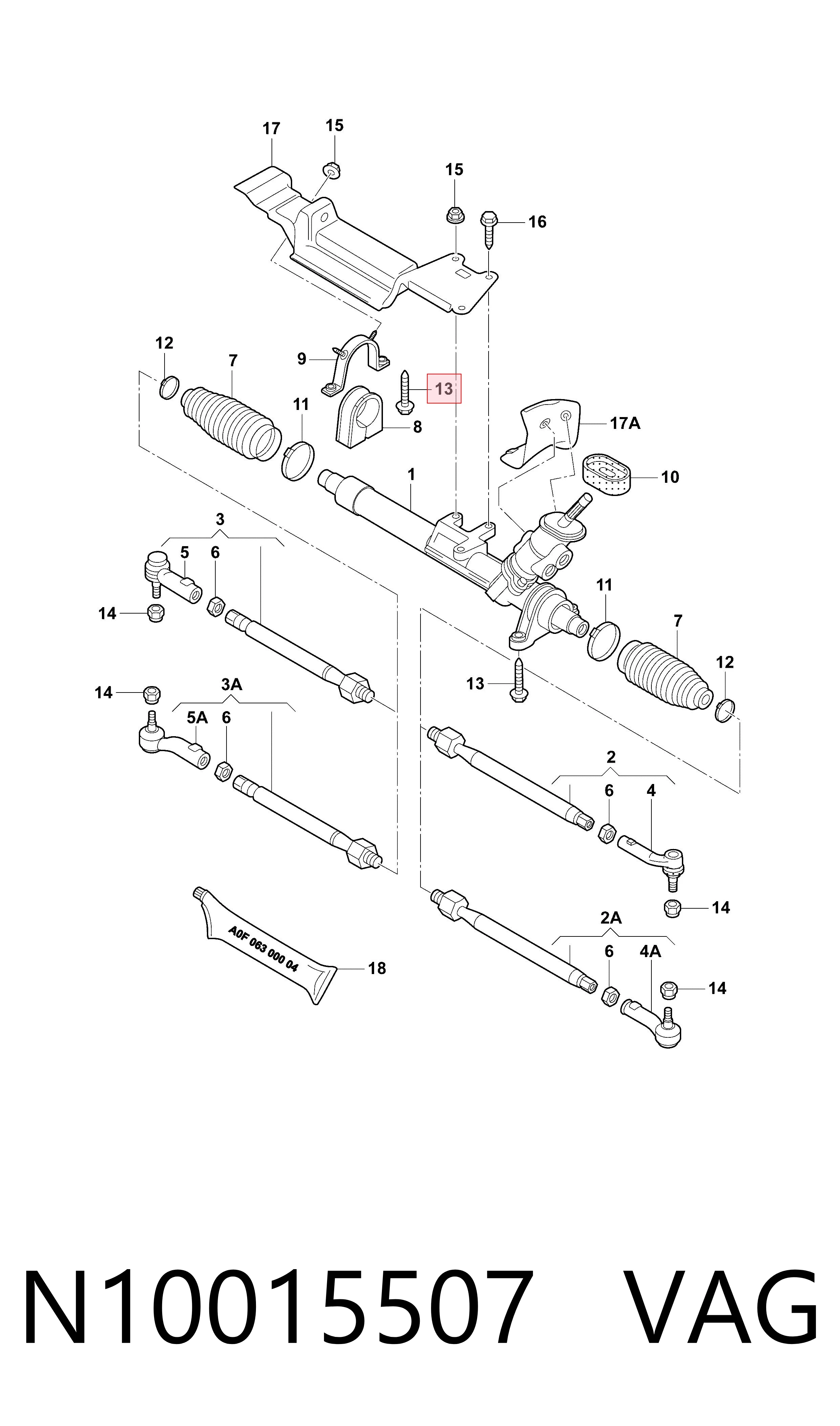 Натяжний ролик VAG N10015507 ціна, від 2.77 USD