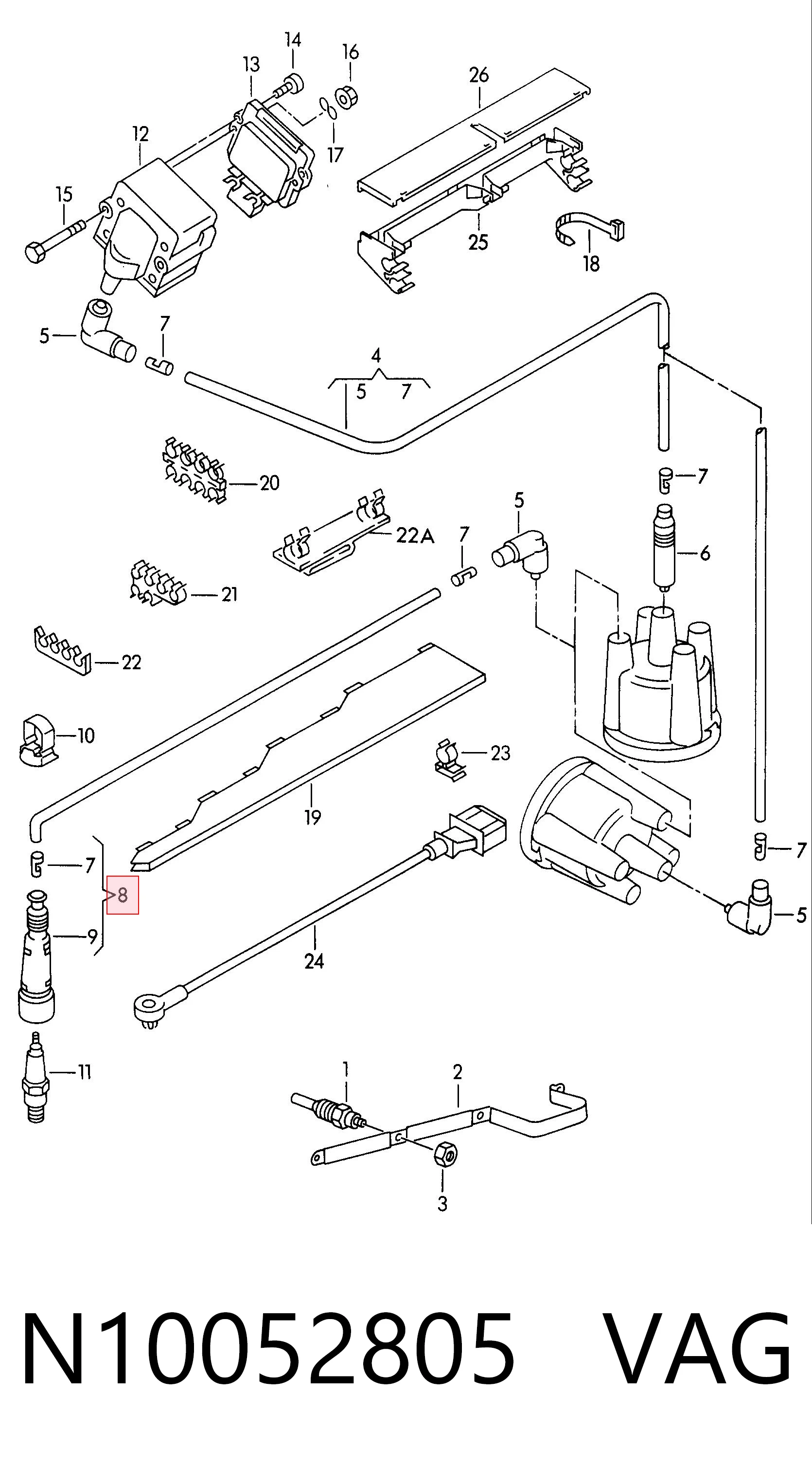 Купити 356912944 Bosch Провід високовольтні, комплект