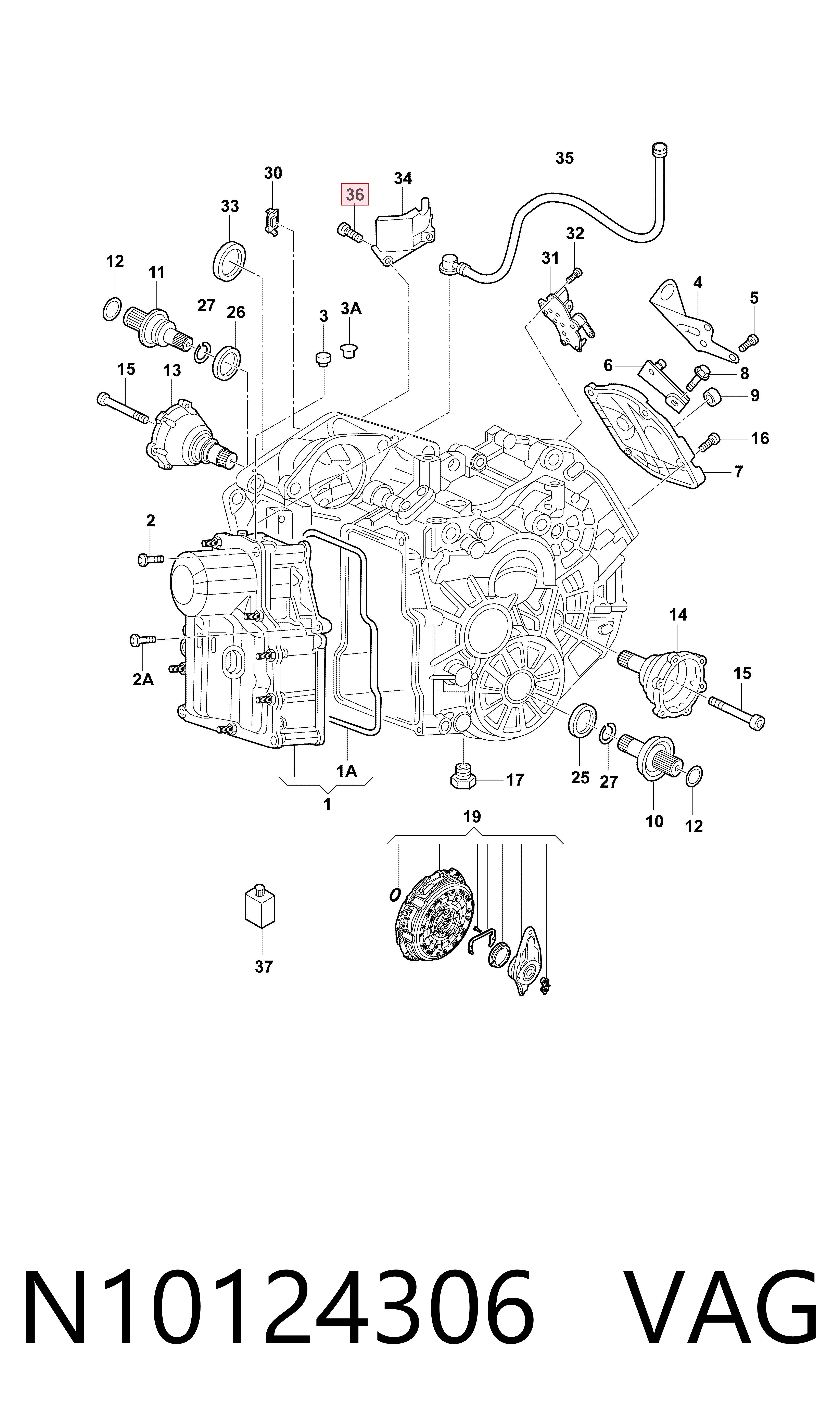 Болт VAG N10124306 ціна, від 1.17 USD