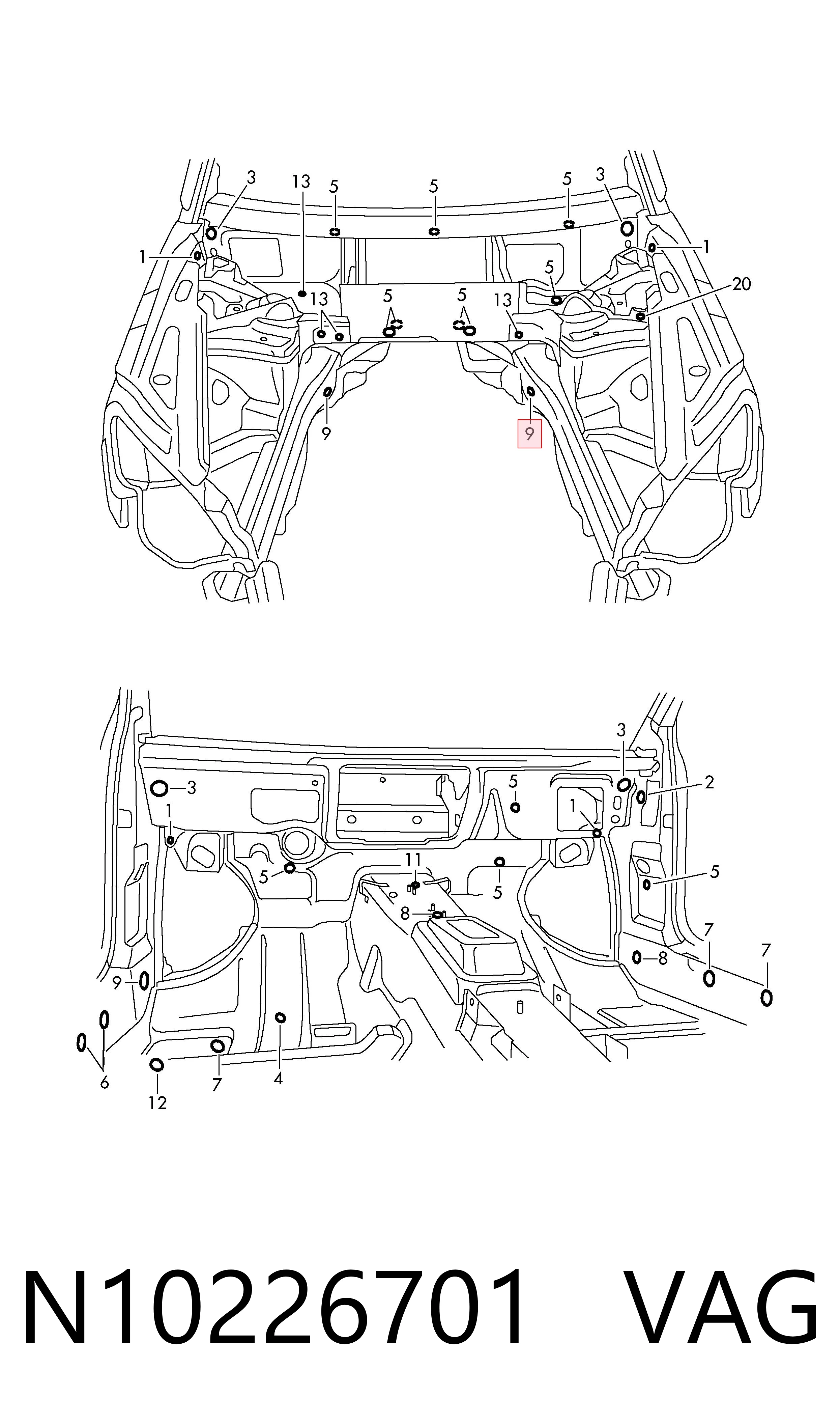  VAG N10226701 ціна, від 0.68 USD