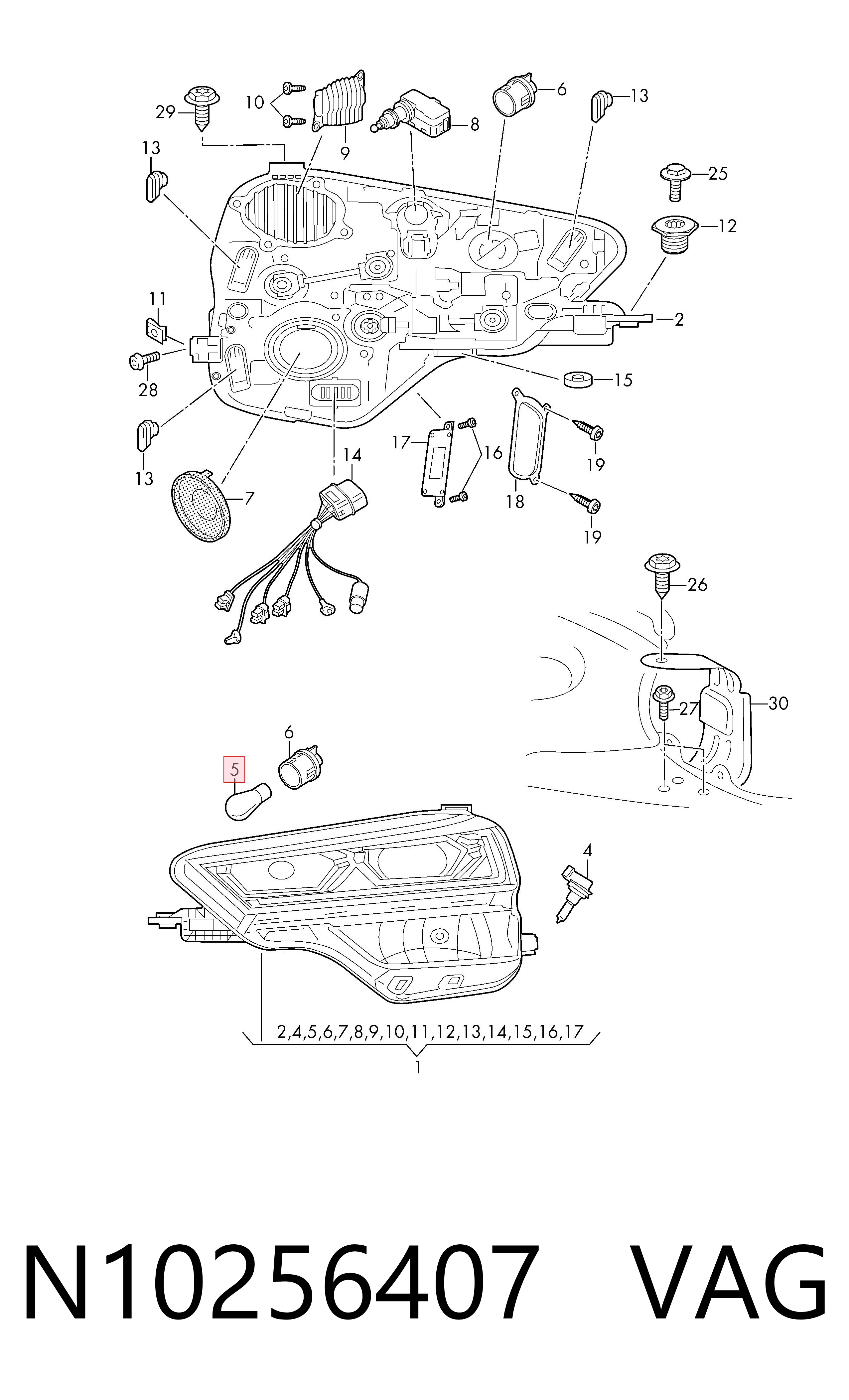 Лампи VAG N10256407 ціна, від 1.17 USD
