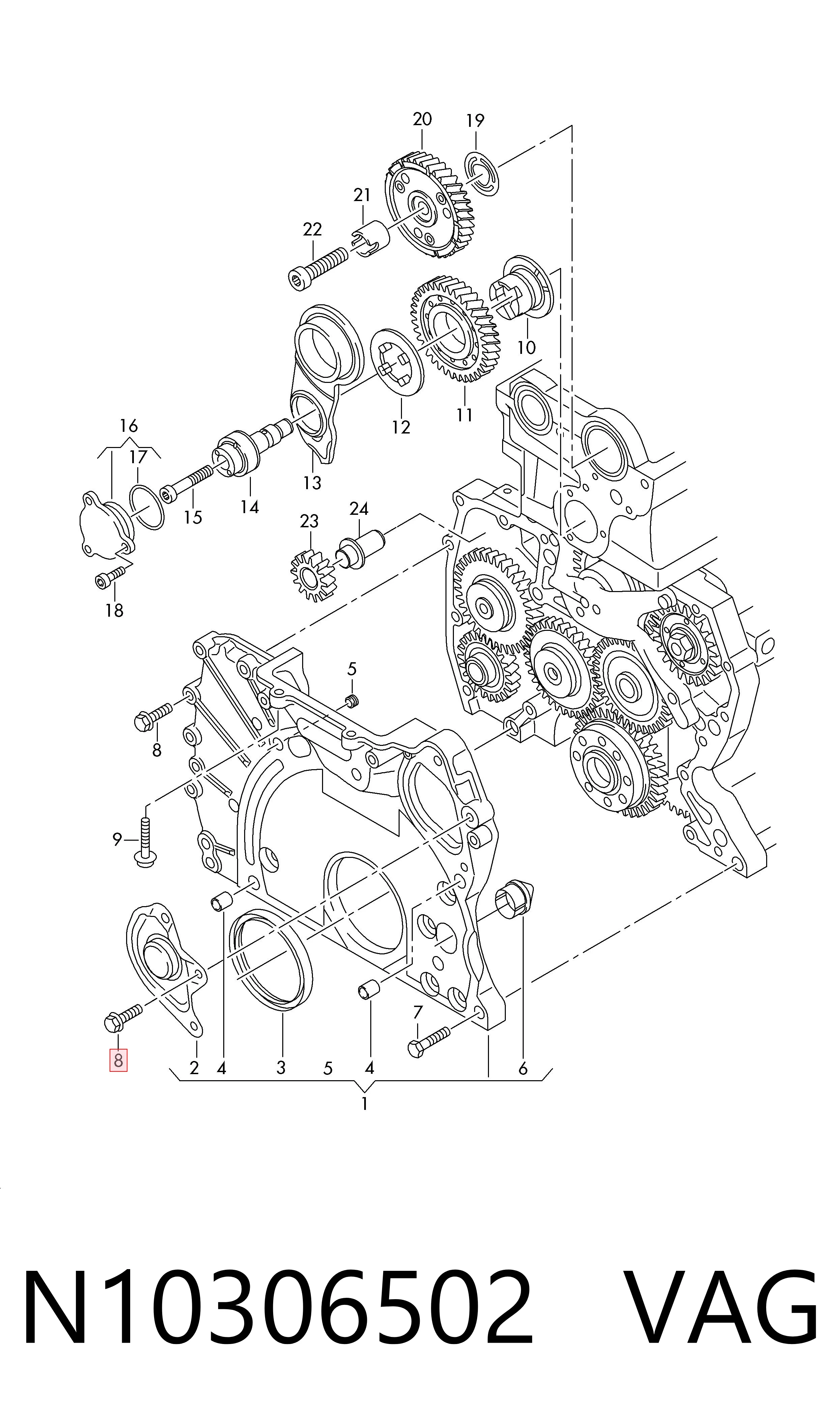  VAG N10306502 ціна, від 2.63 USD