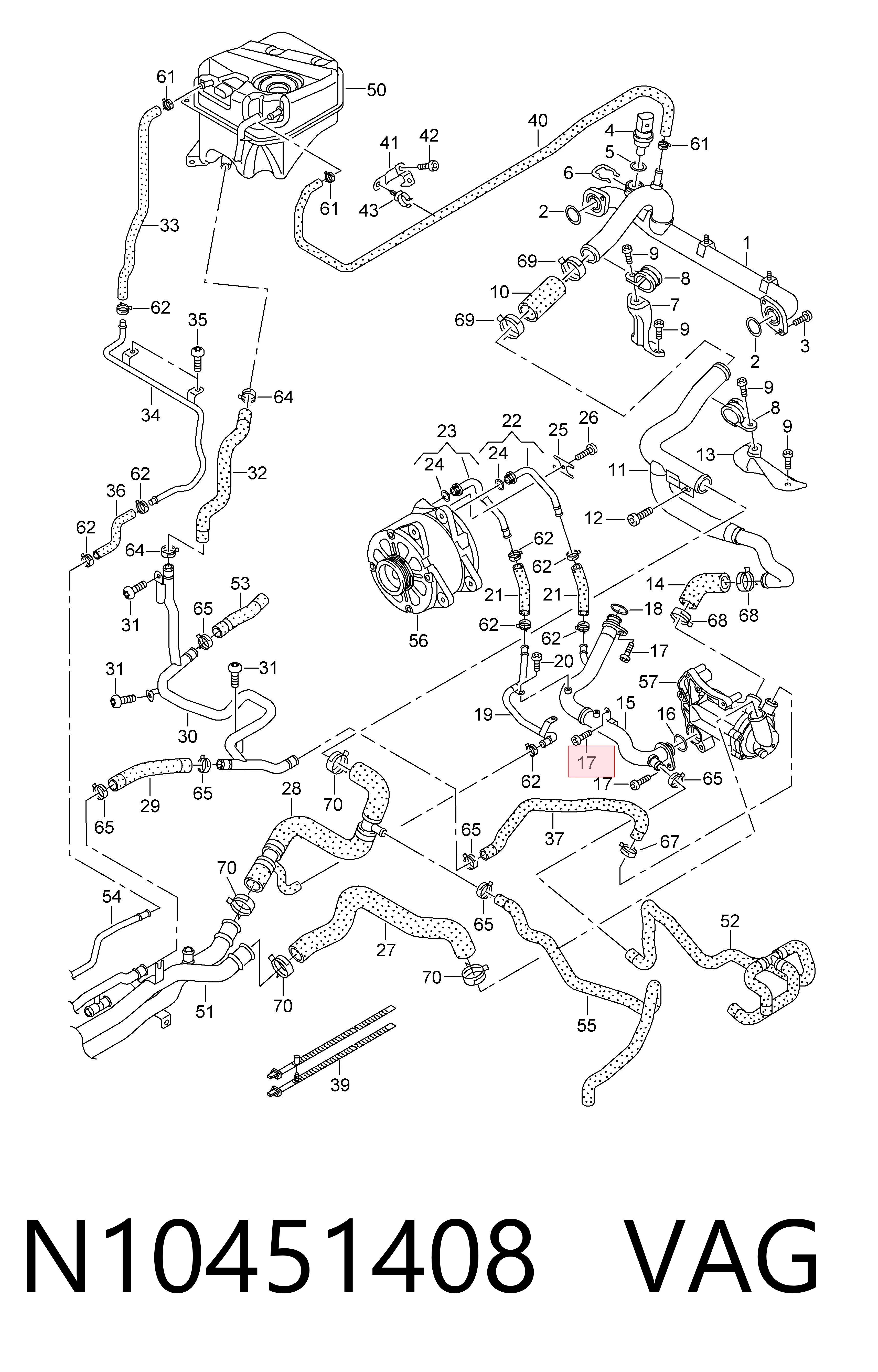  VAG N10451408 ціна, від 1.12 USD