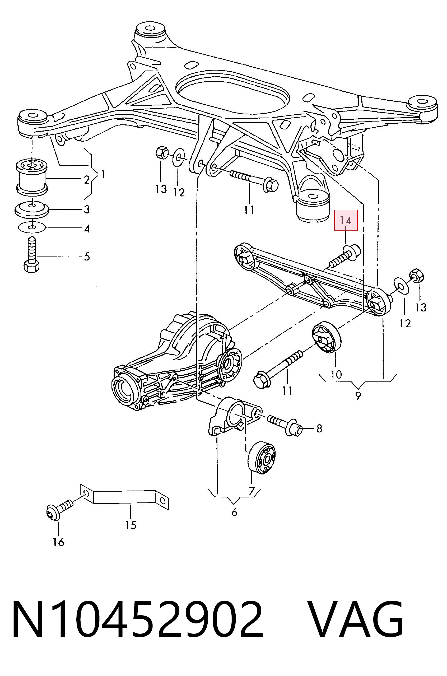  VAG N10452902 ціна, від 0.90 USD