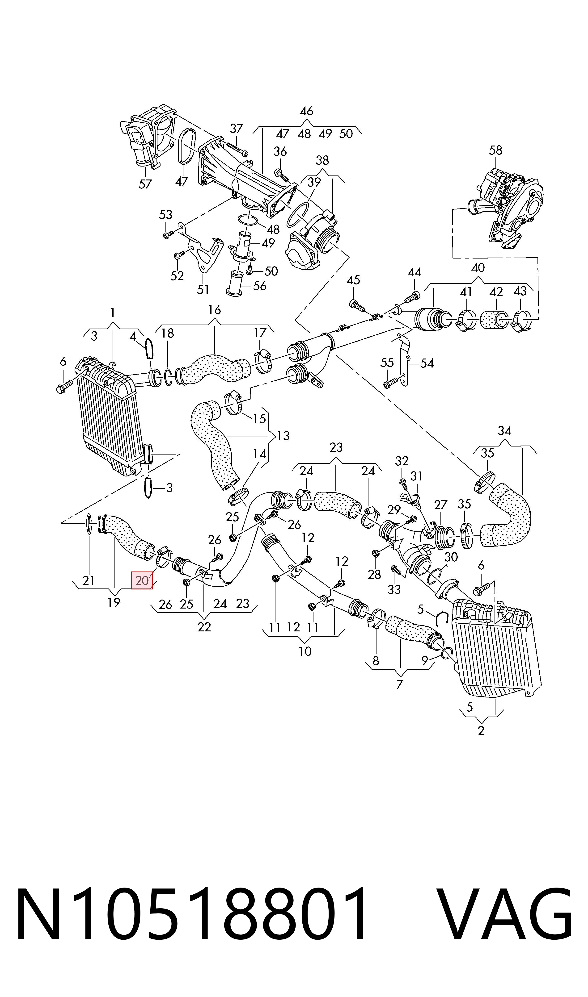  VAG N10518801 ціна, від 6.92 USD