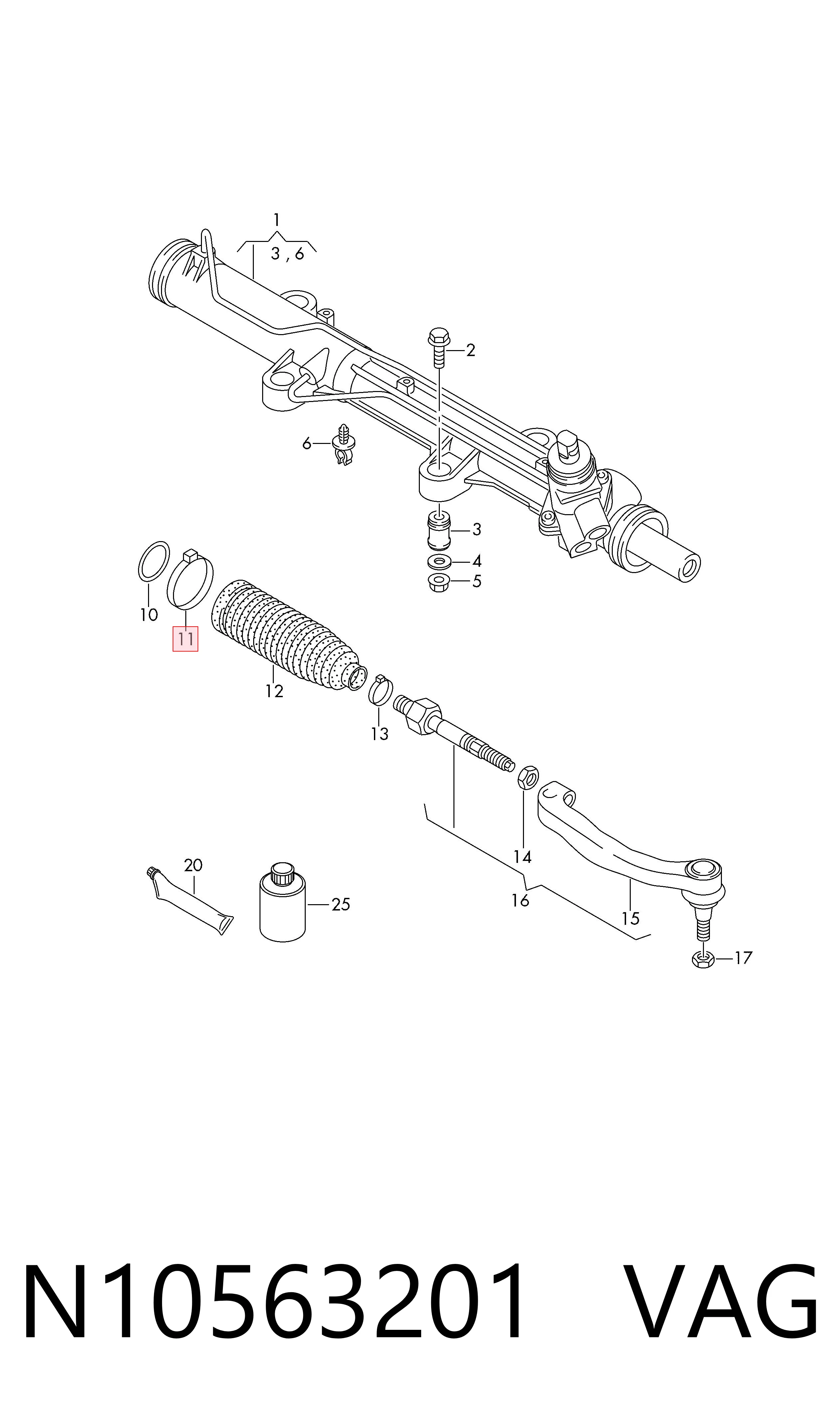  VAG N10563201 ціна, від 6.24 USD
