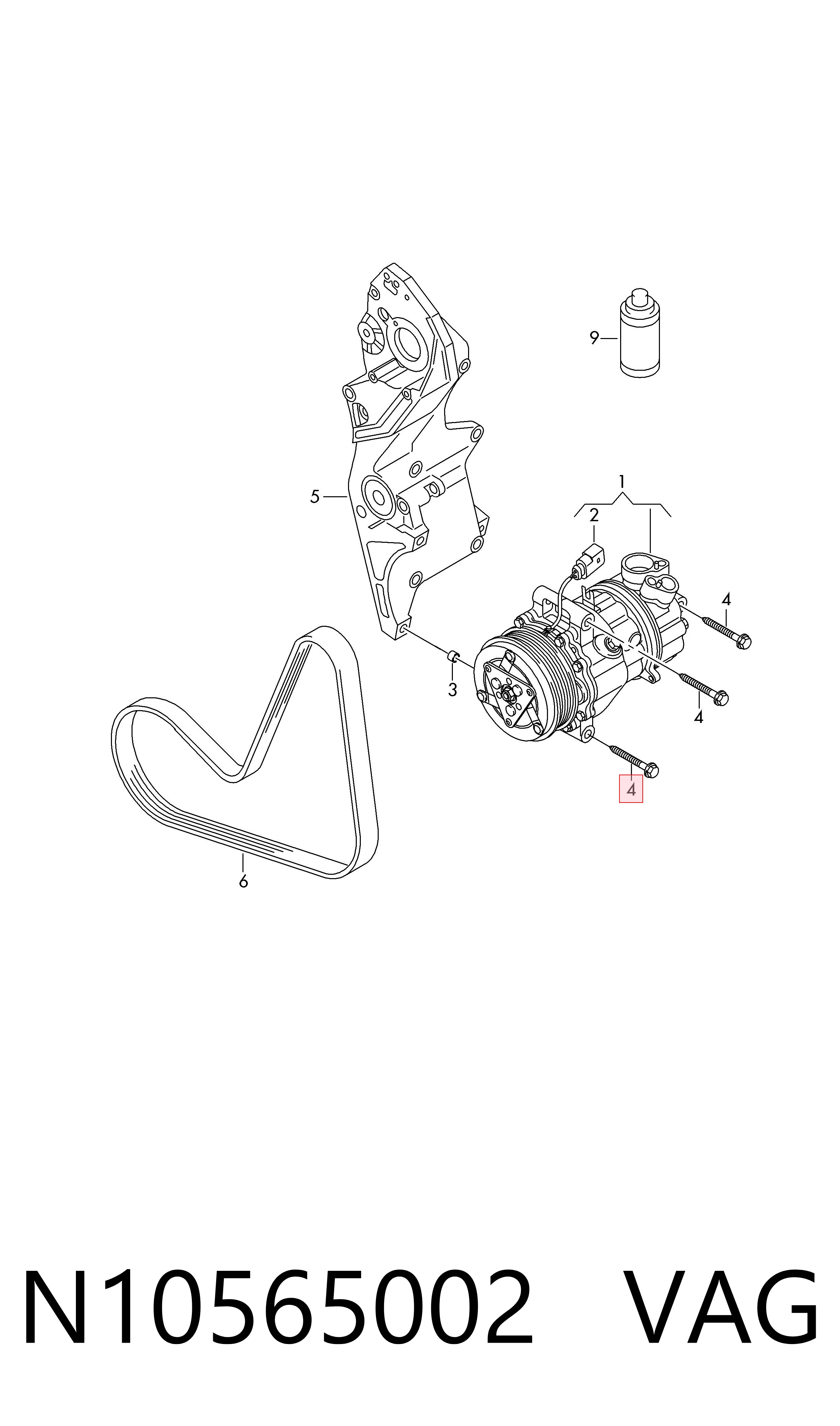  VAG N10565002 ціна, від 12.46 USD