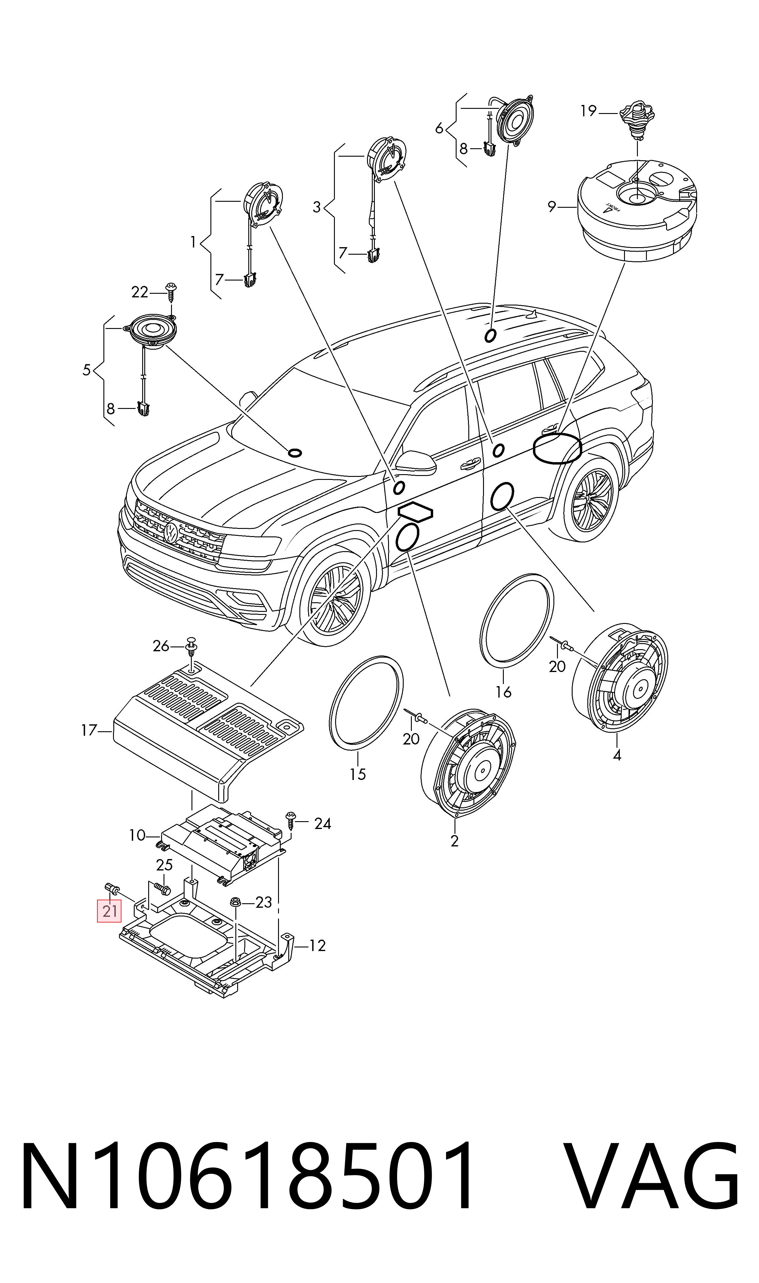  VAG N10618501 ціна, від 1.44 USD