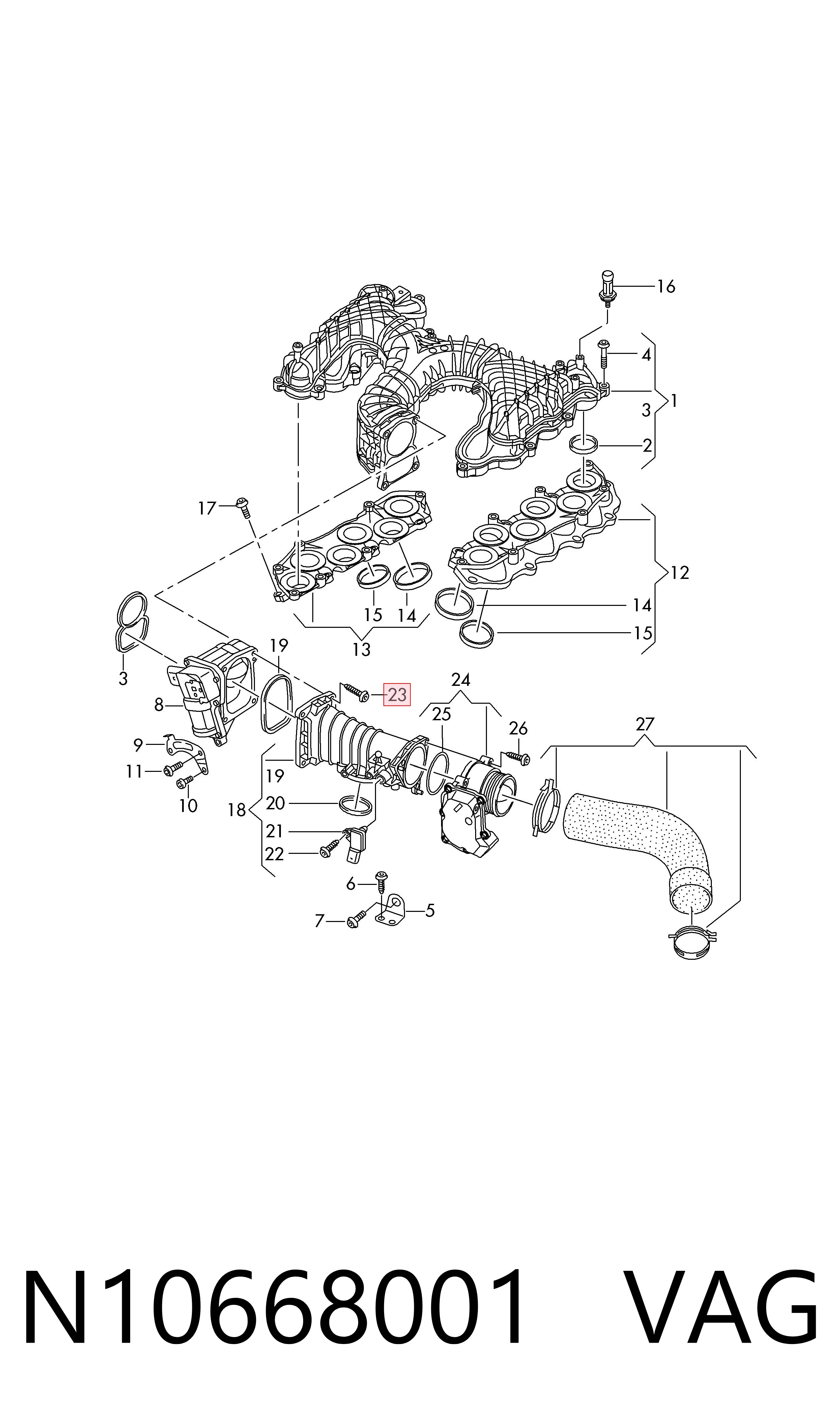  VAG N10668001 ціна, від 1.27 USD