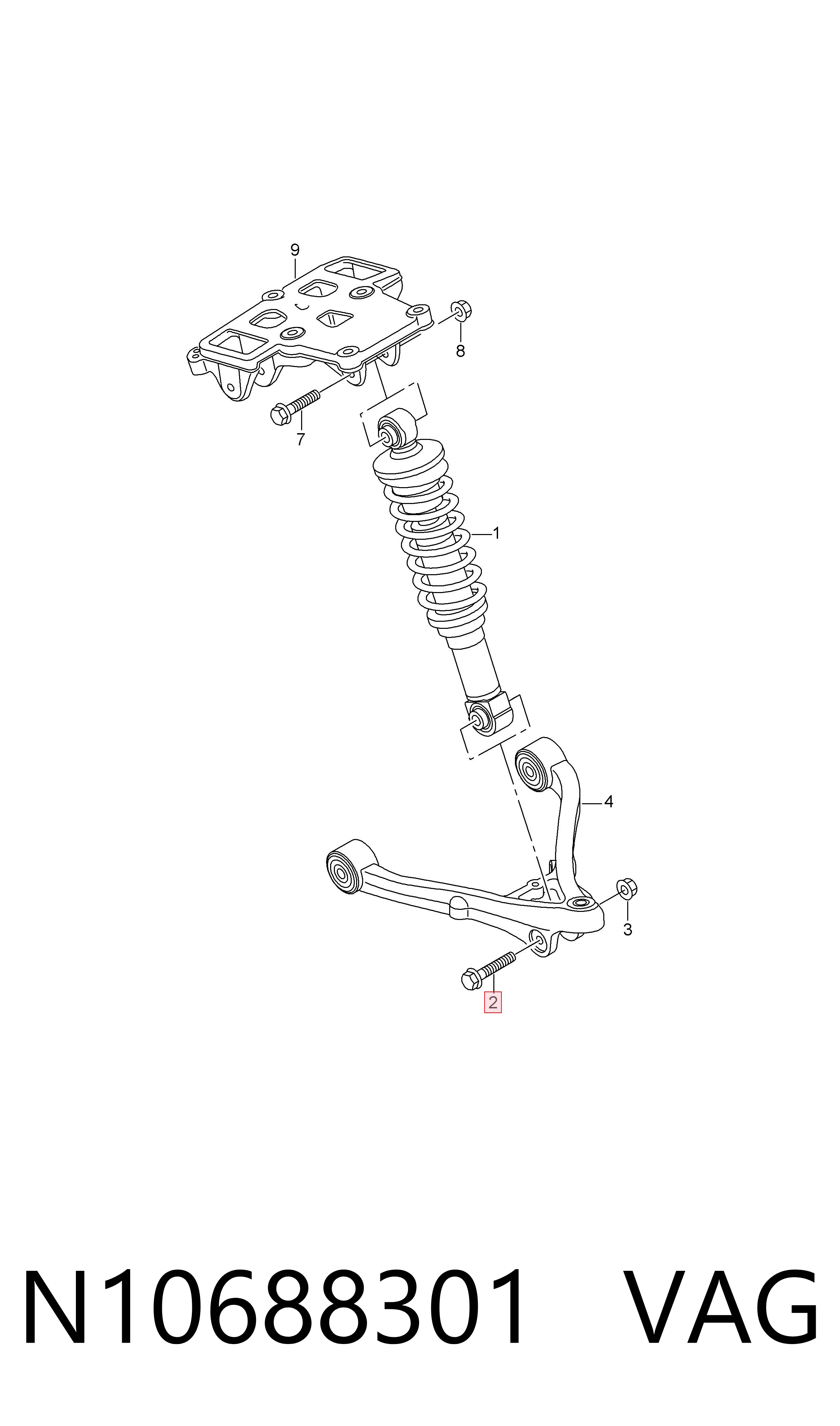  VAG N10688301 ціна, від 4.60 USD
