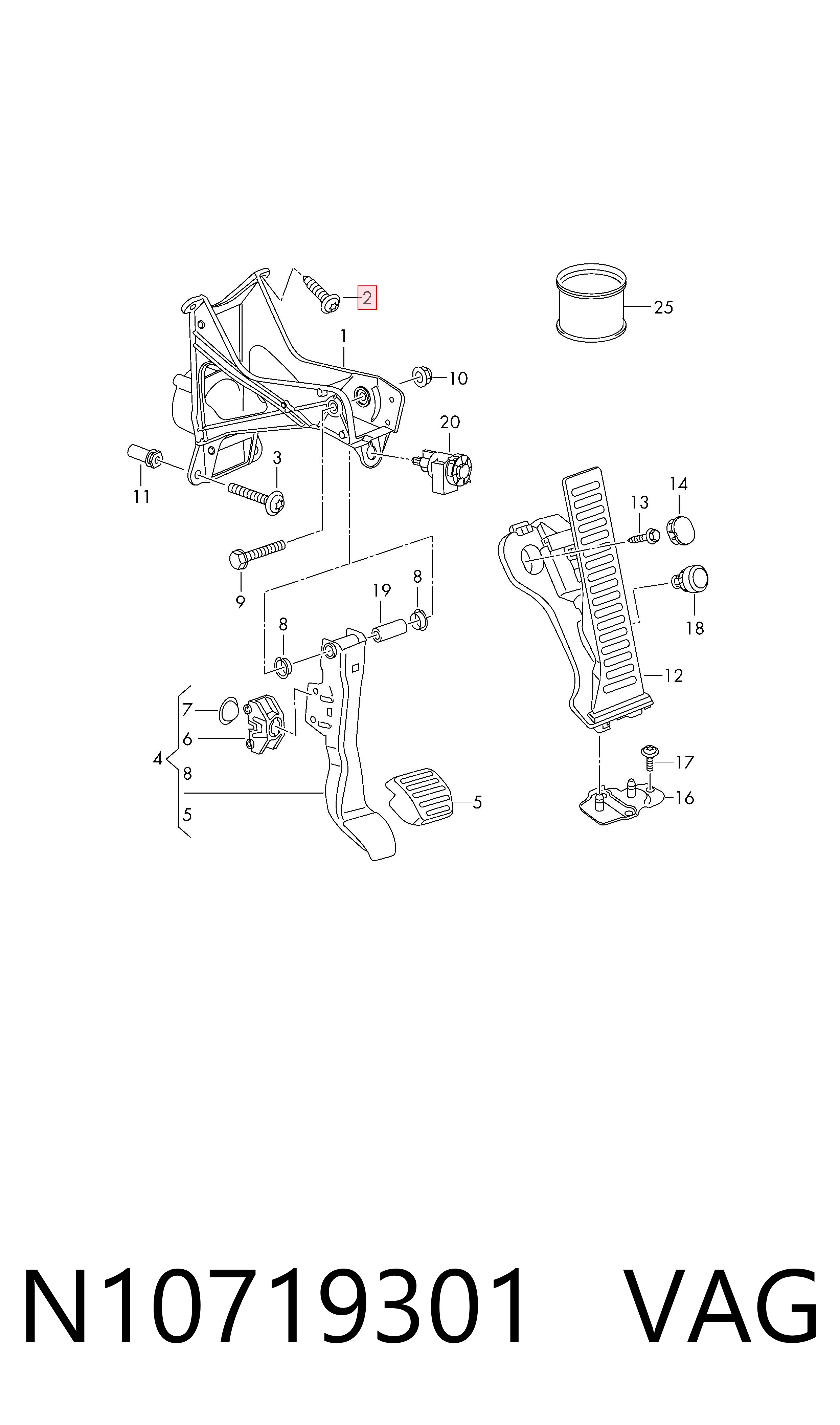  VAG N10719301 ціна, від 2.65 USD