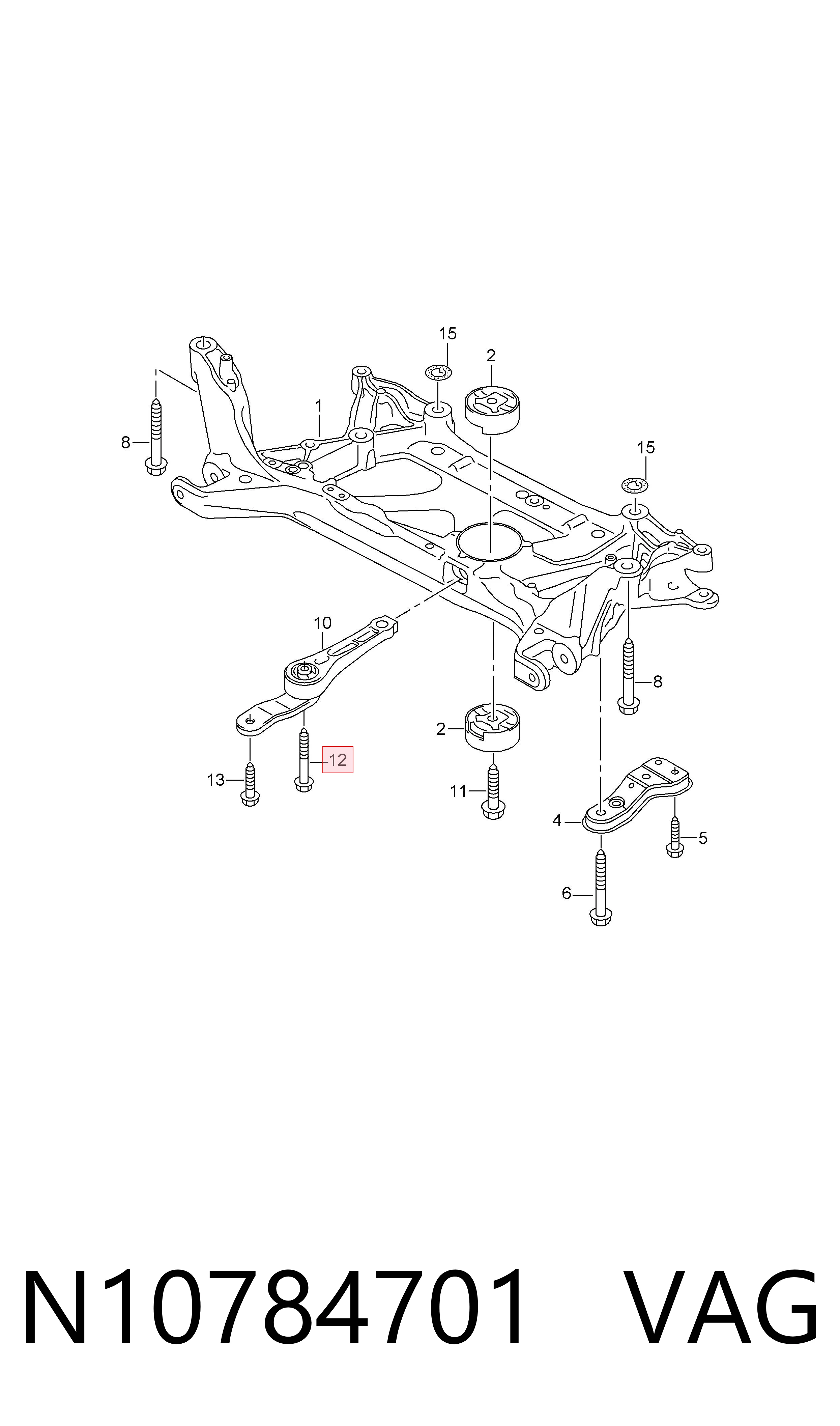  VAG N10784701 ціна, від 4.78 USD