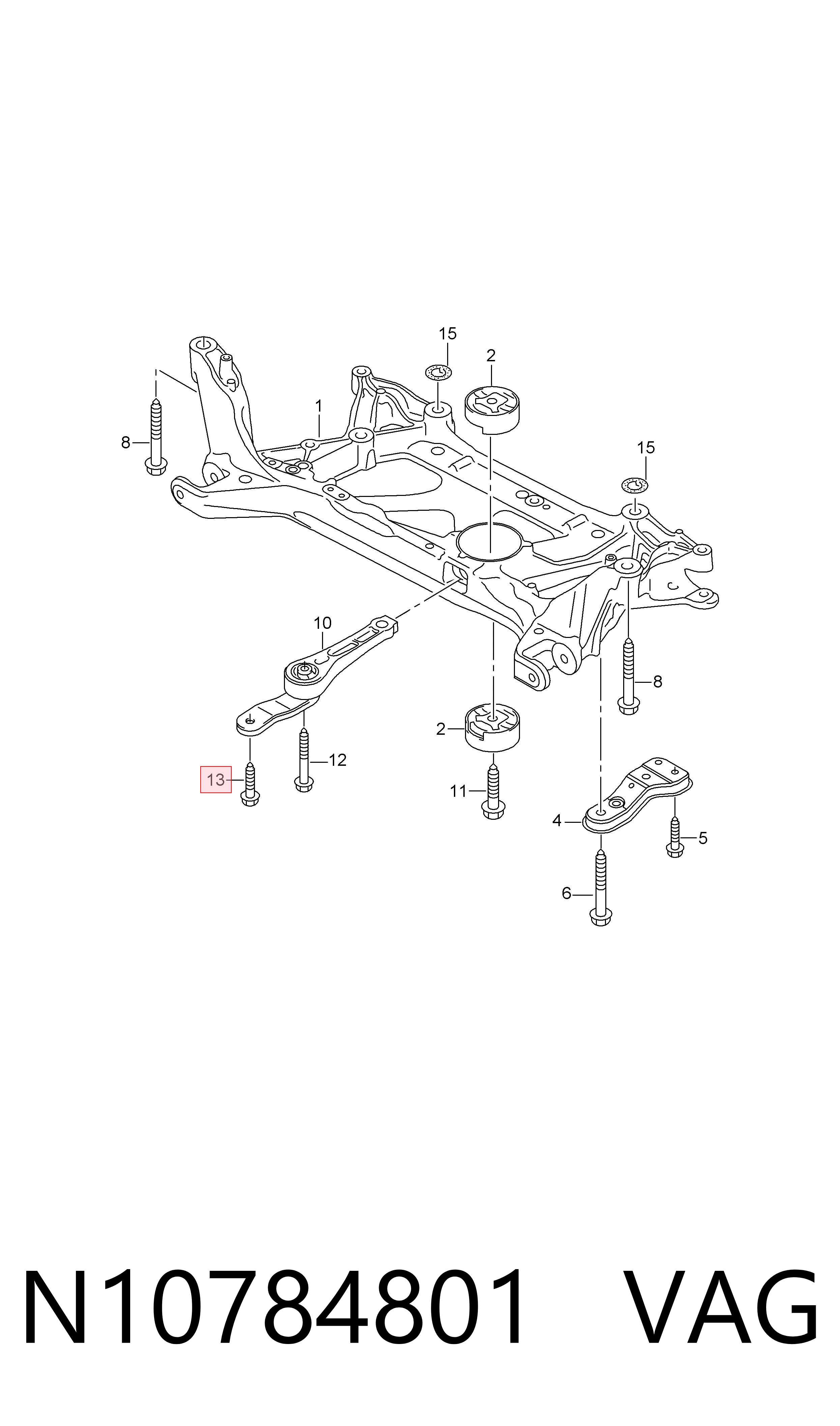  VAG N10784801 ціна, від 4.39 USD