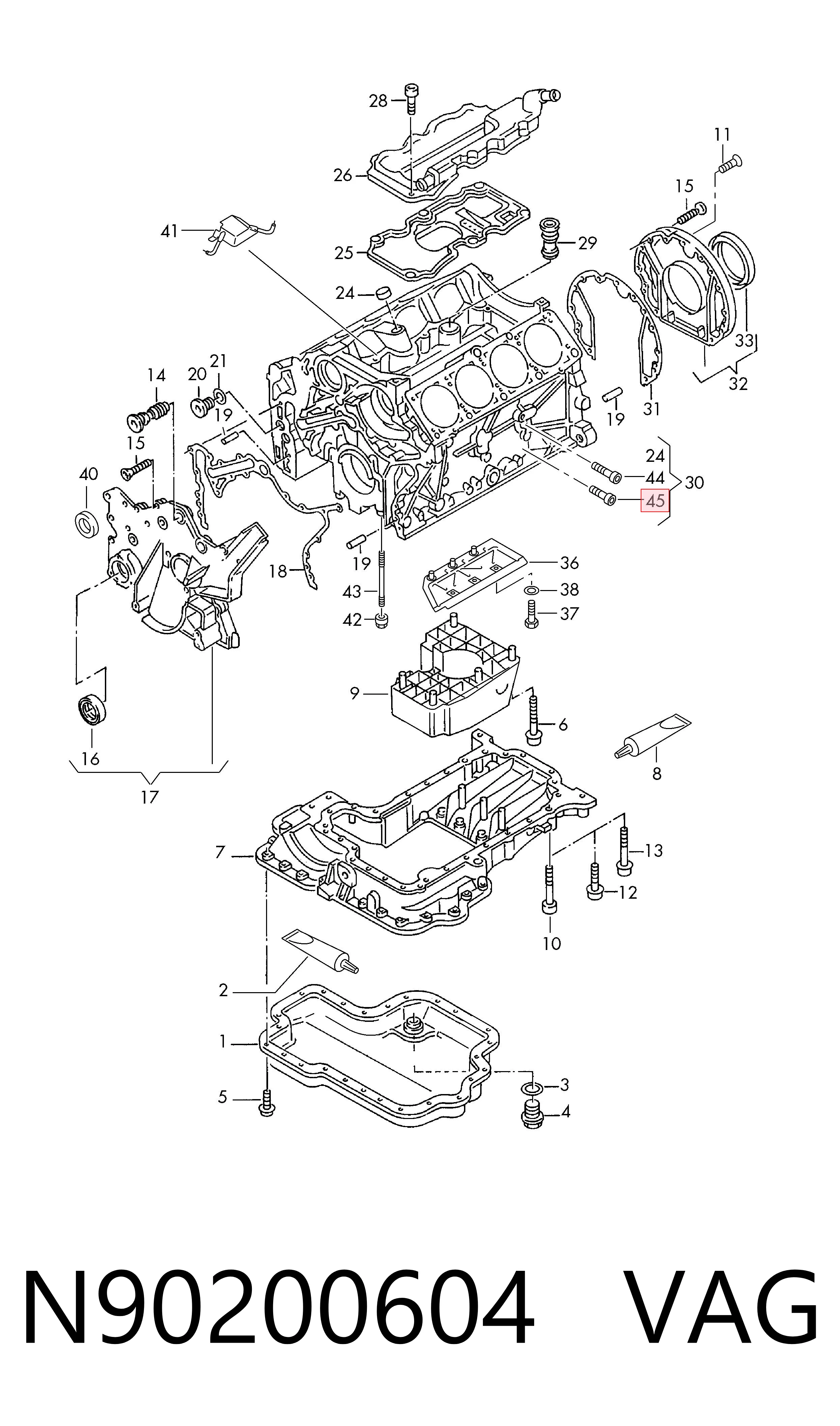  VAG N90200604 ціна, від 2.57 USD