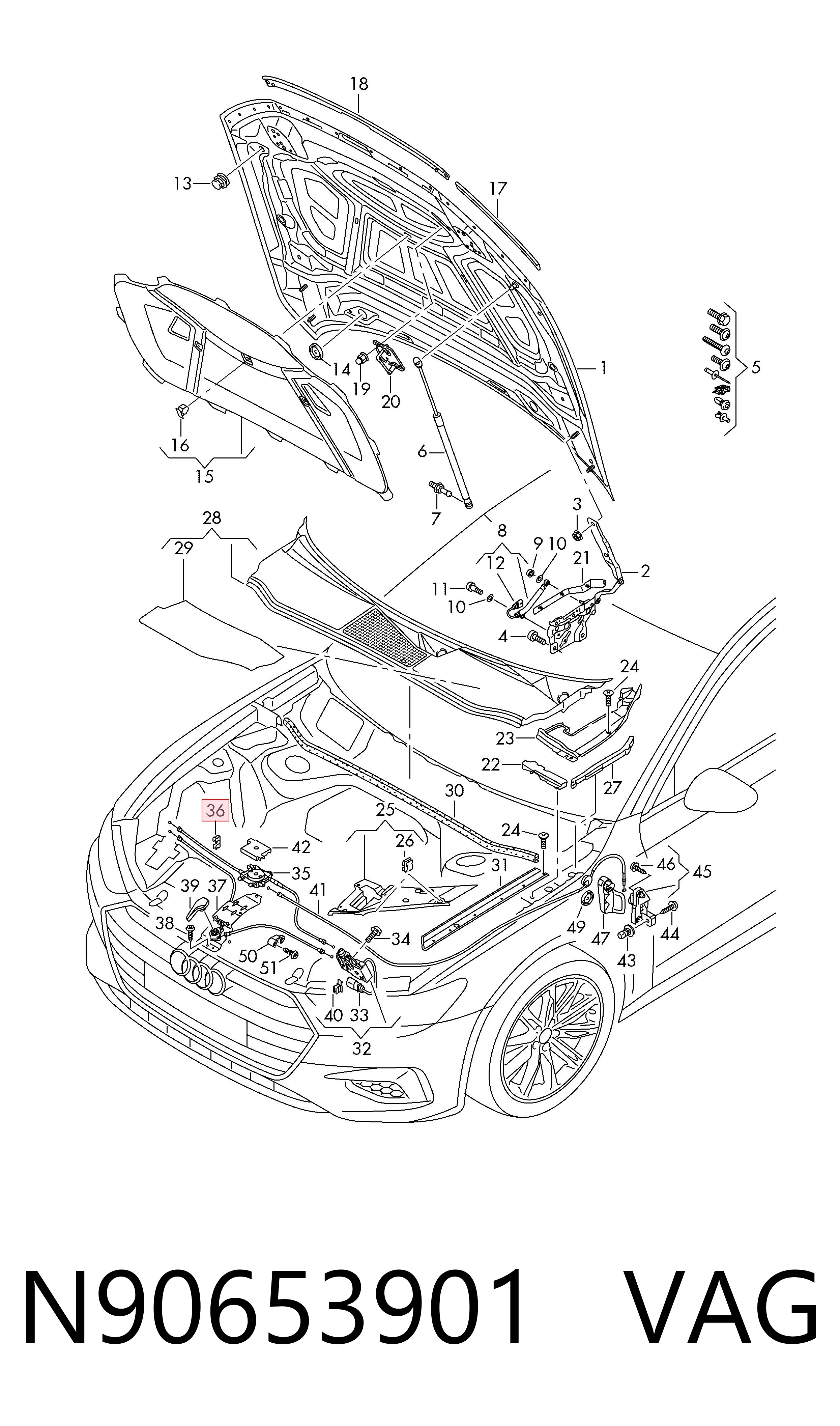  VAG N90653901 ціна, від 0.66 USD
