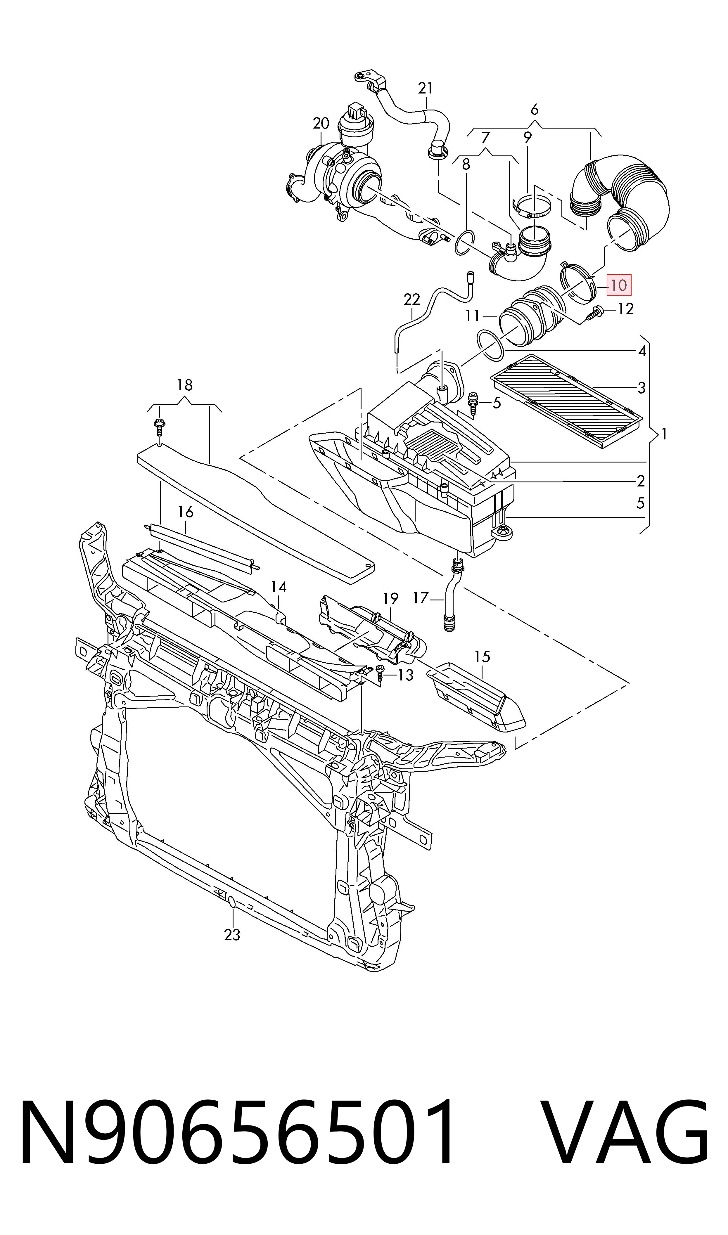  VAG N90656501 ціна, від 7.64 USD