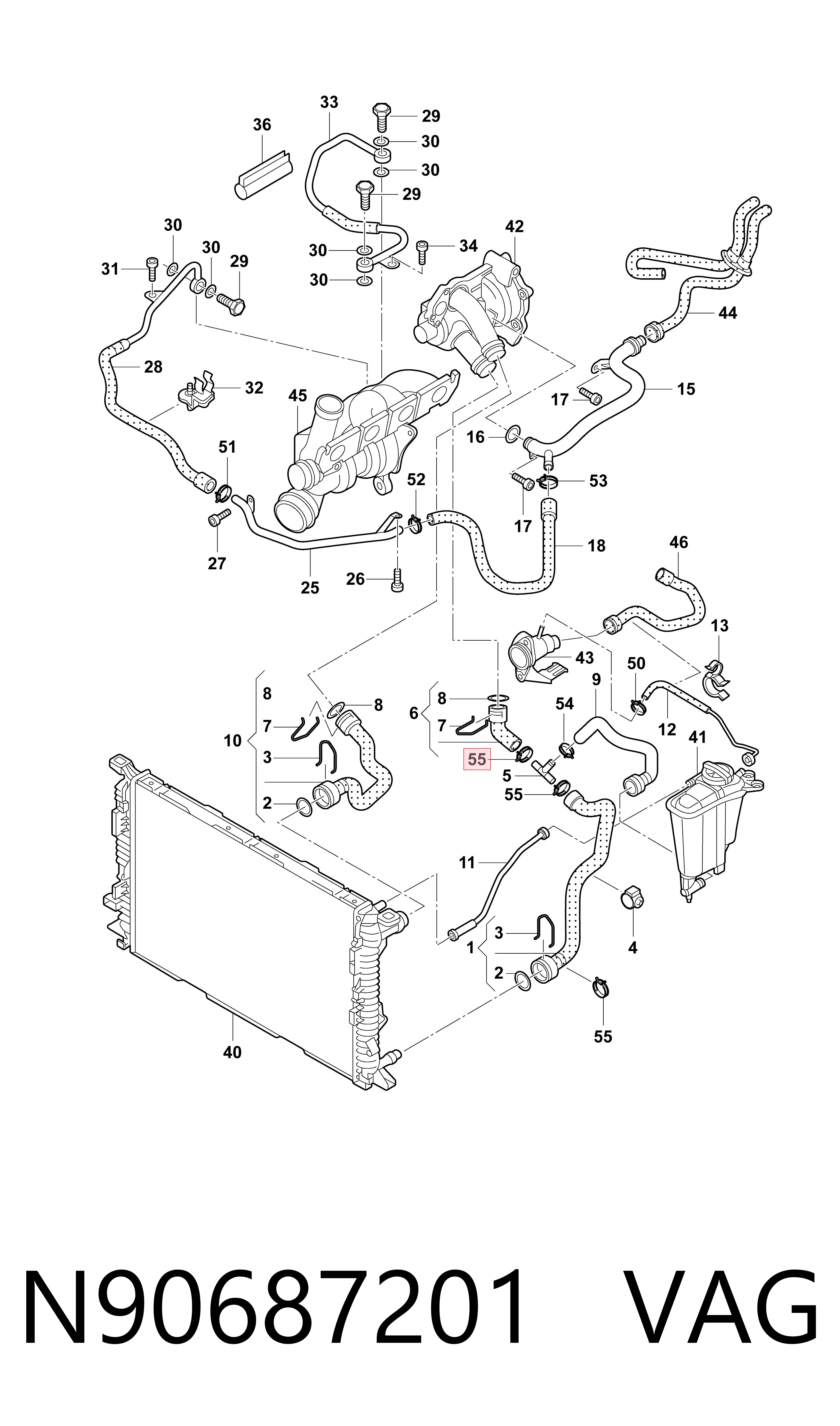 Хомут пружинний VAG N90687201 ціна, від 2.27 USD