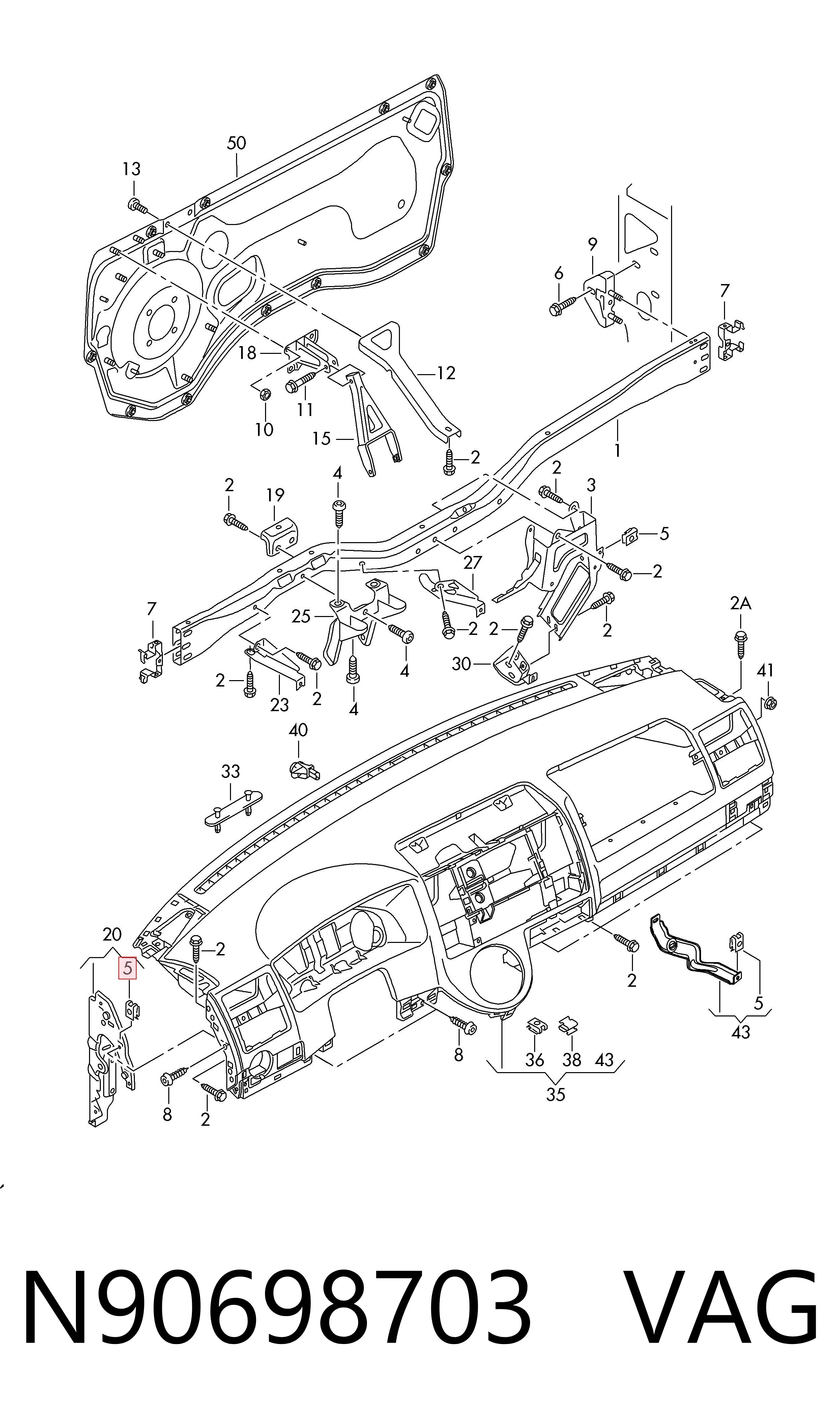 VAG N90698703 ціна, від 0.66 USD