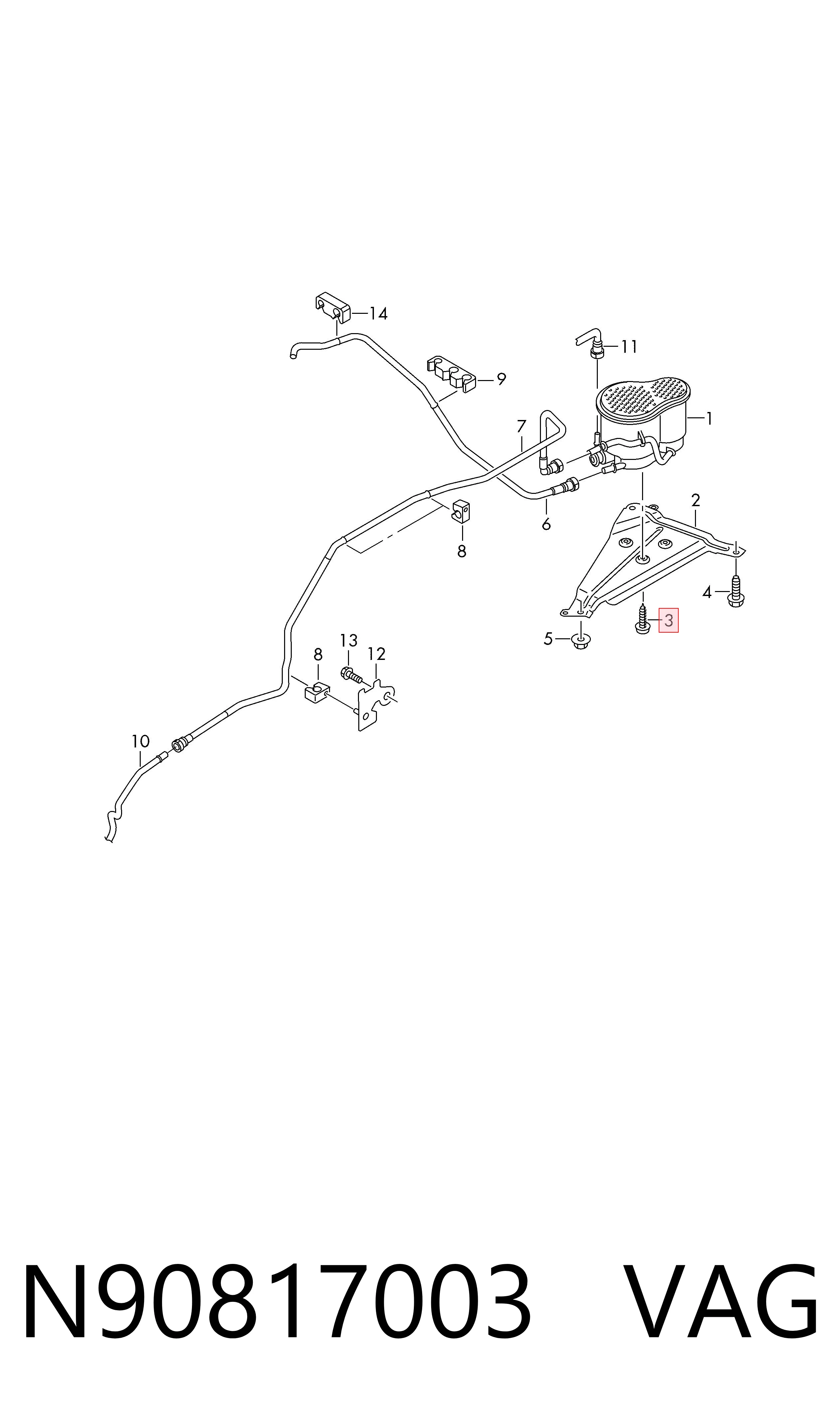  VAG N90817003 ціна, від 0.79 USD