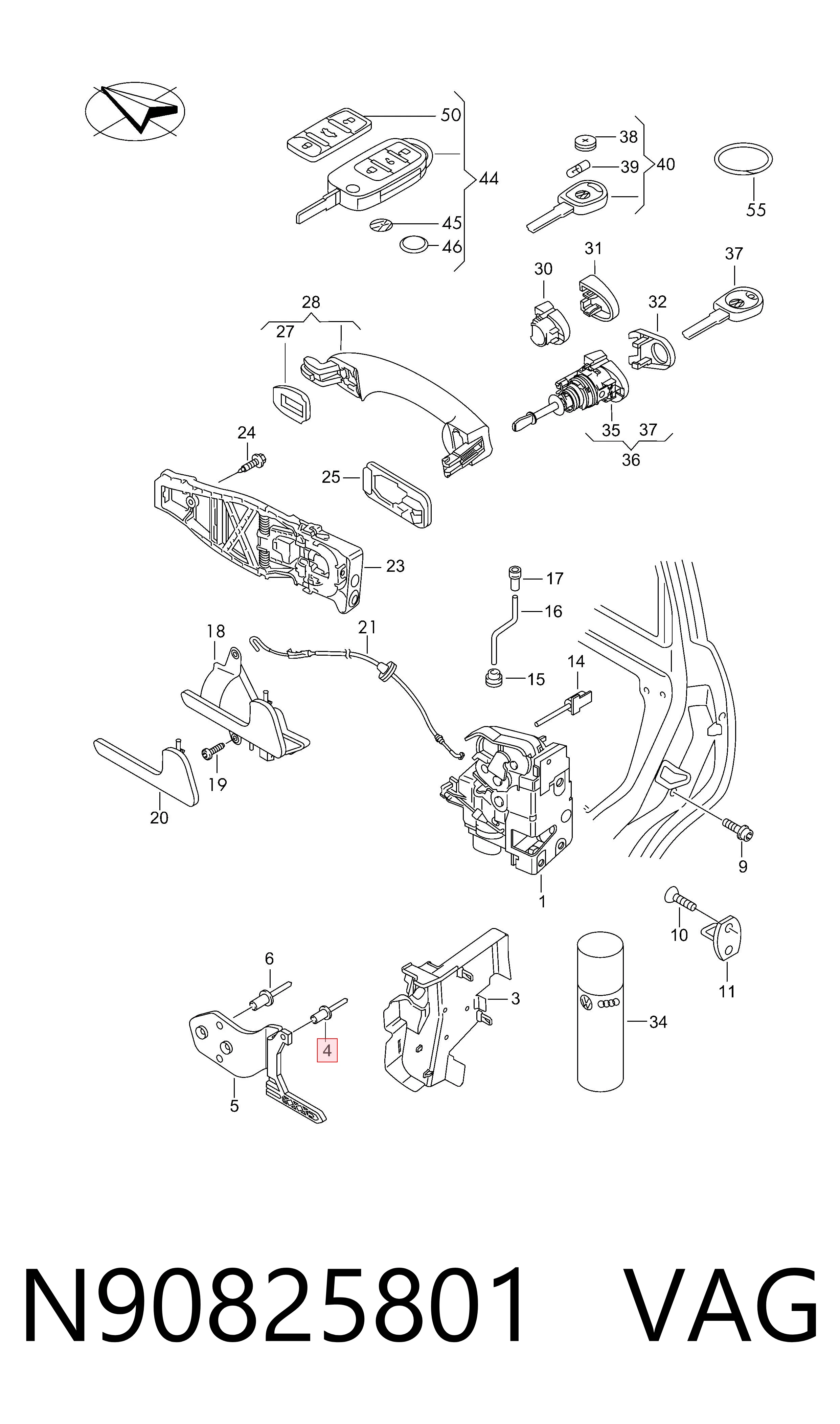  VAG N90825801 ціна, від 0.07 USD