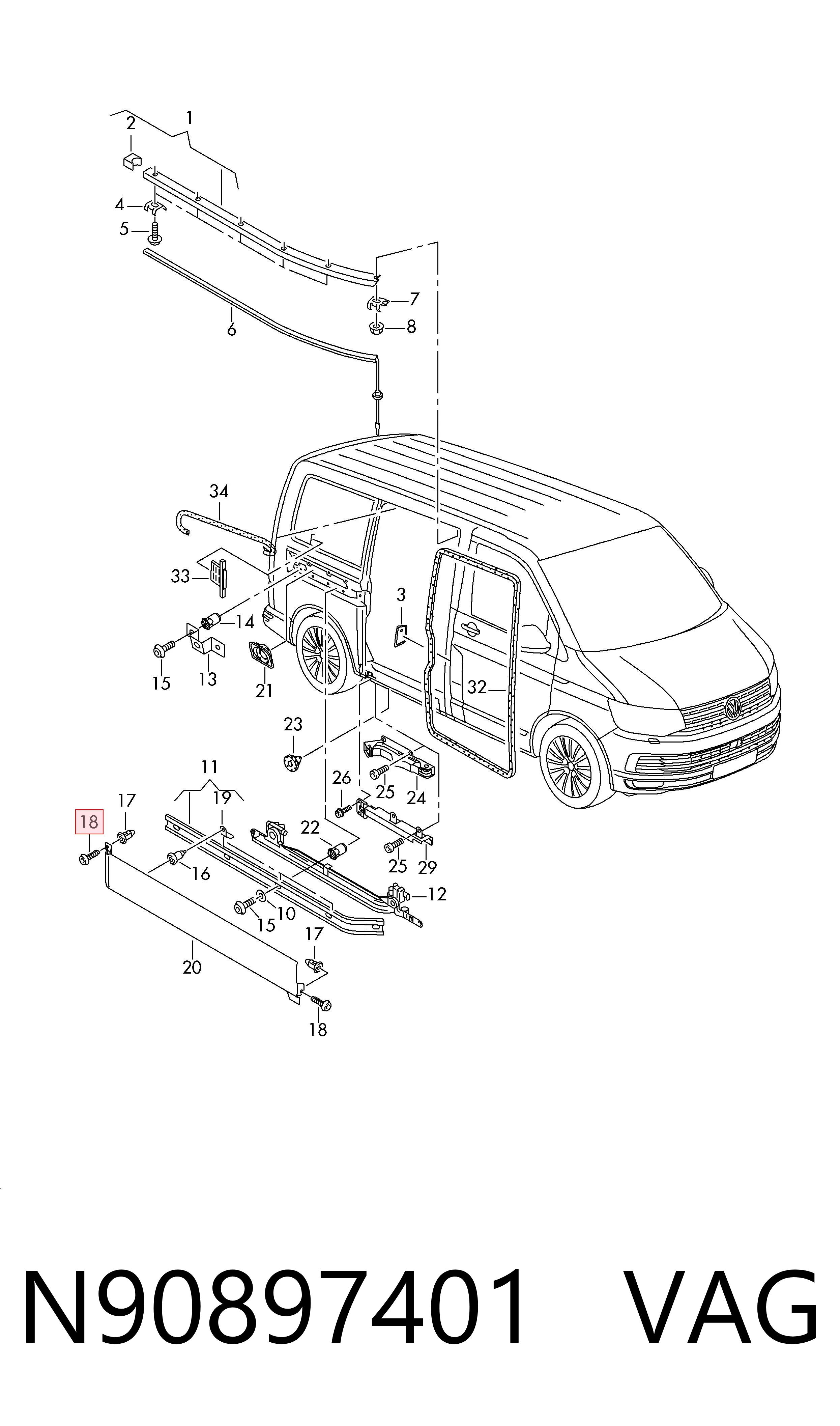  VAG N90897401 ціна, від 0.66 USD