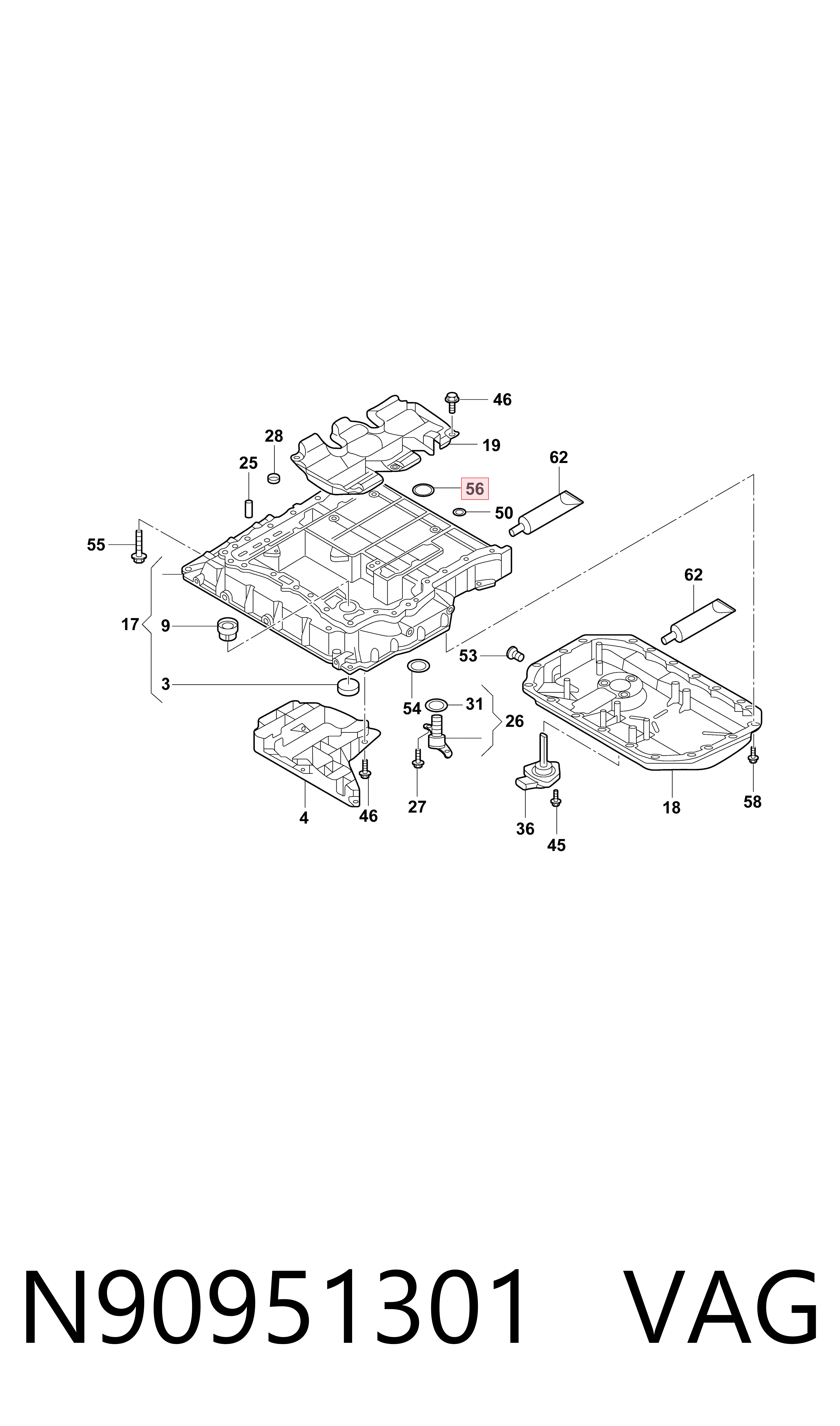 Купити A0059974145 Mercedes Прокладка маслозабірника