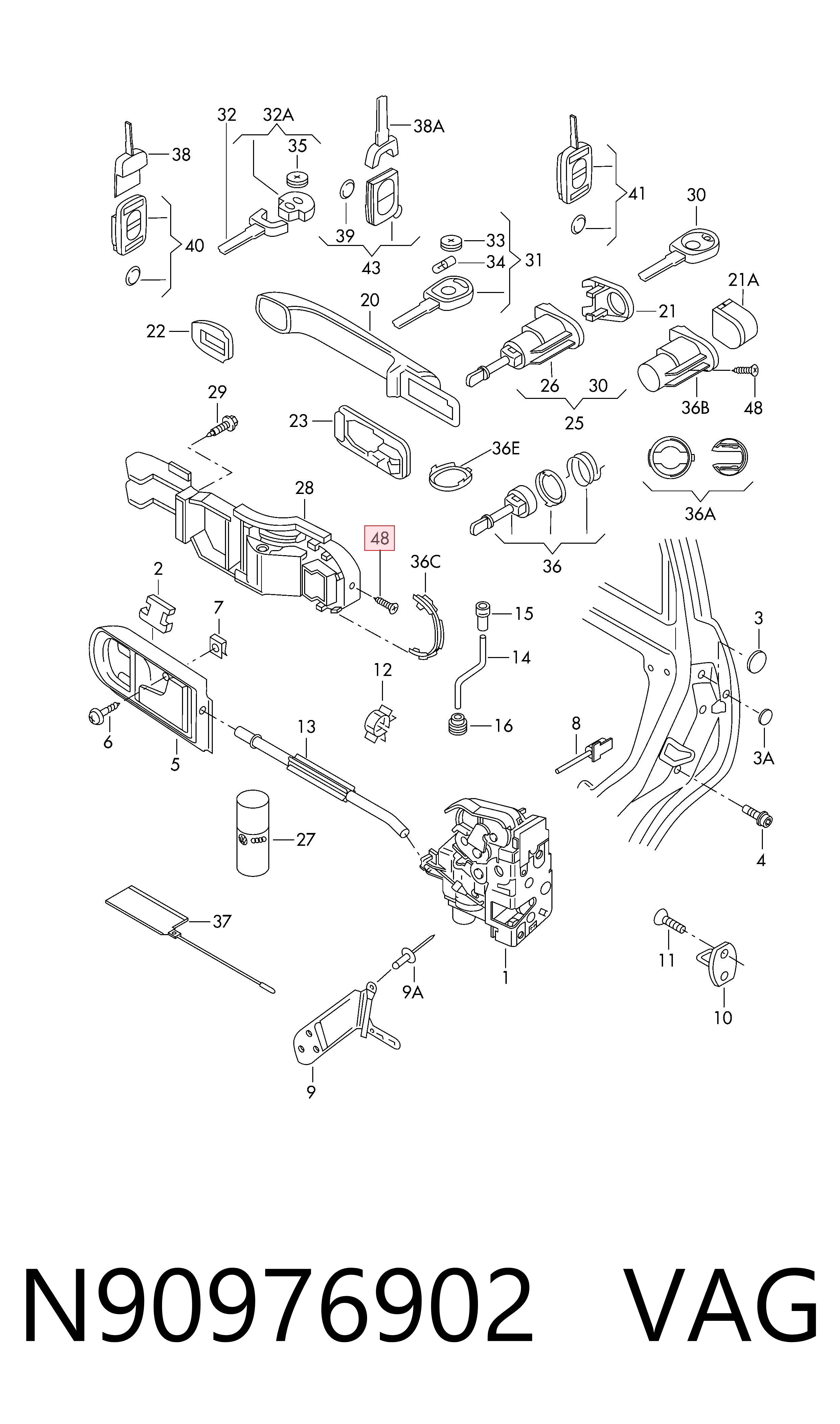  VAG N90976902 ціна, від 0.14 USD