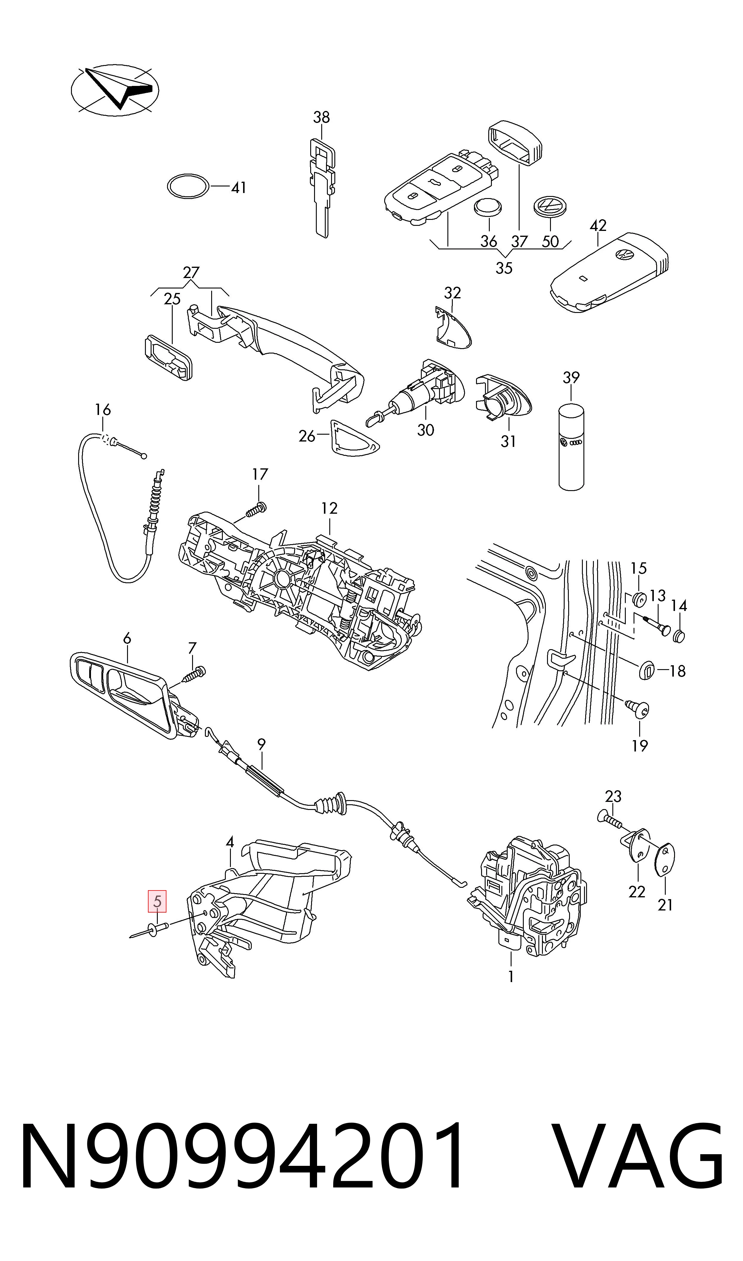  VAG N90994201 ціна, від 0.93 USD