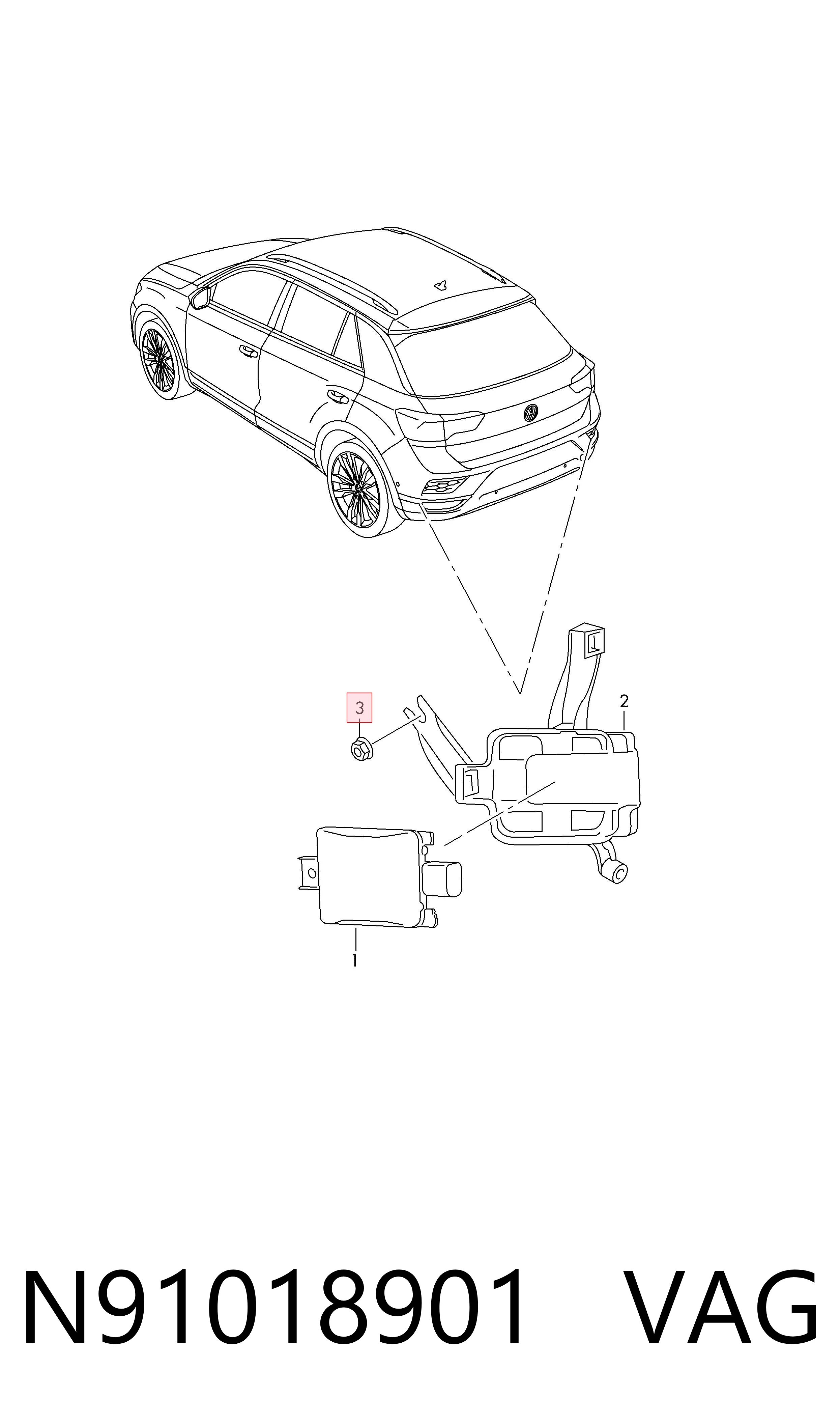 VAG N91018901 ціна, від 0.28 USD