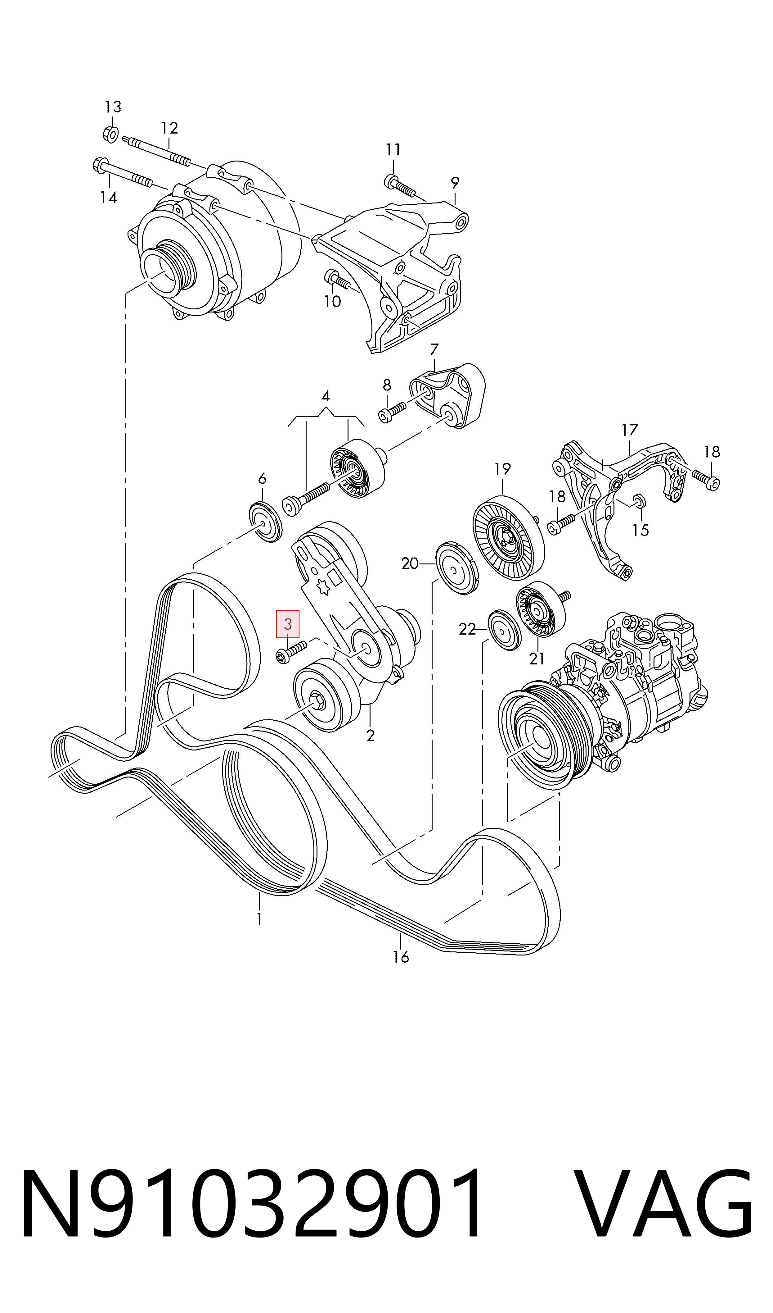 VAG N91032901 ціна, від 8.69 USD