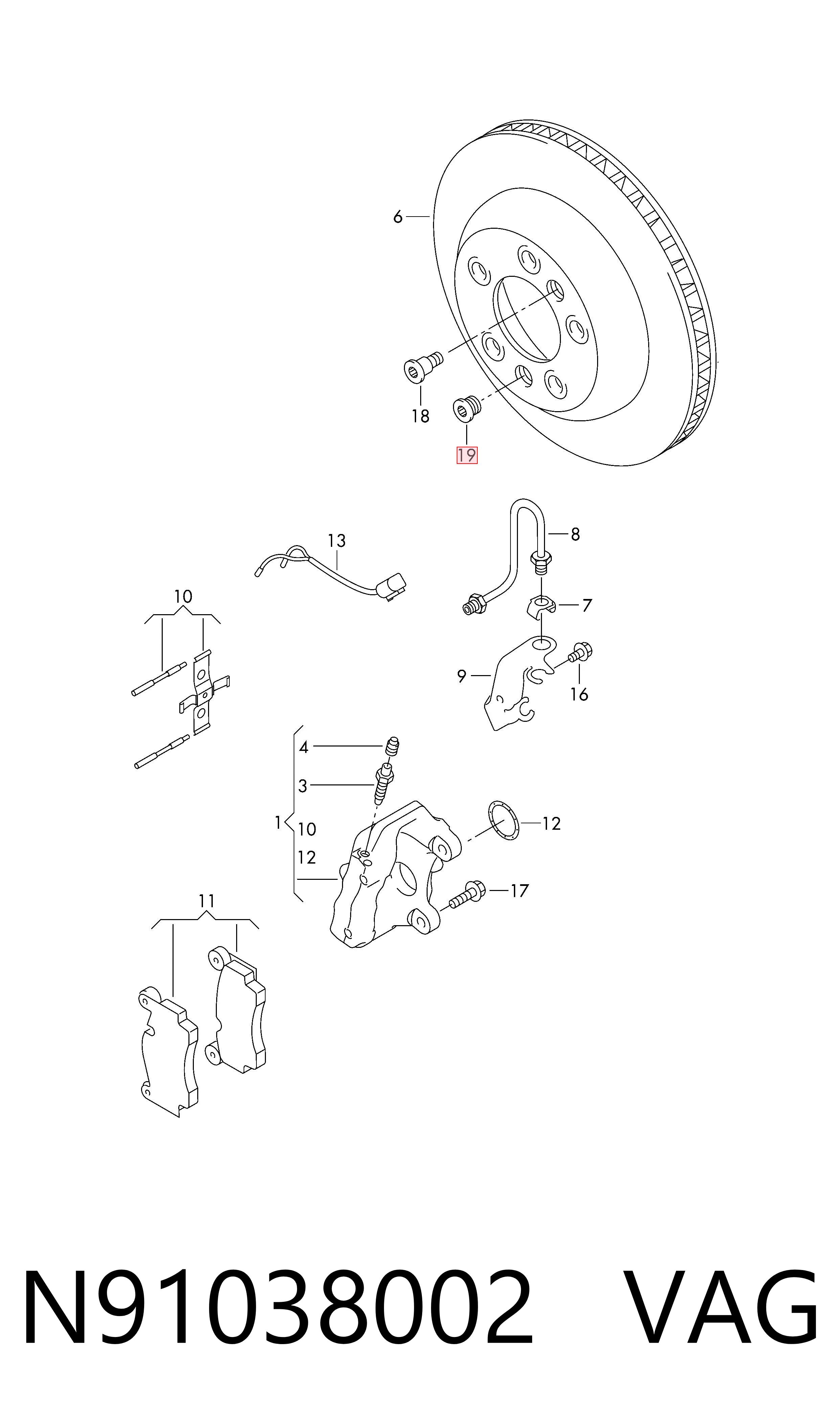  VAG N91038002 ціна, від 5.21 USD