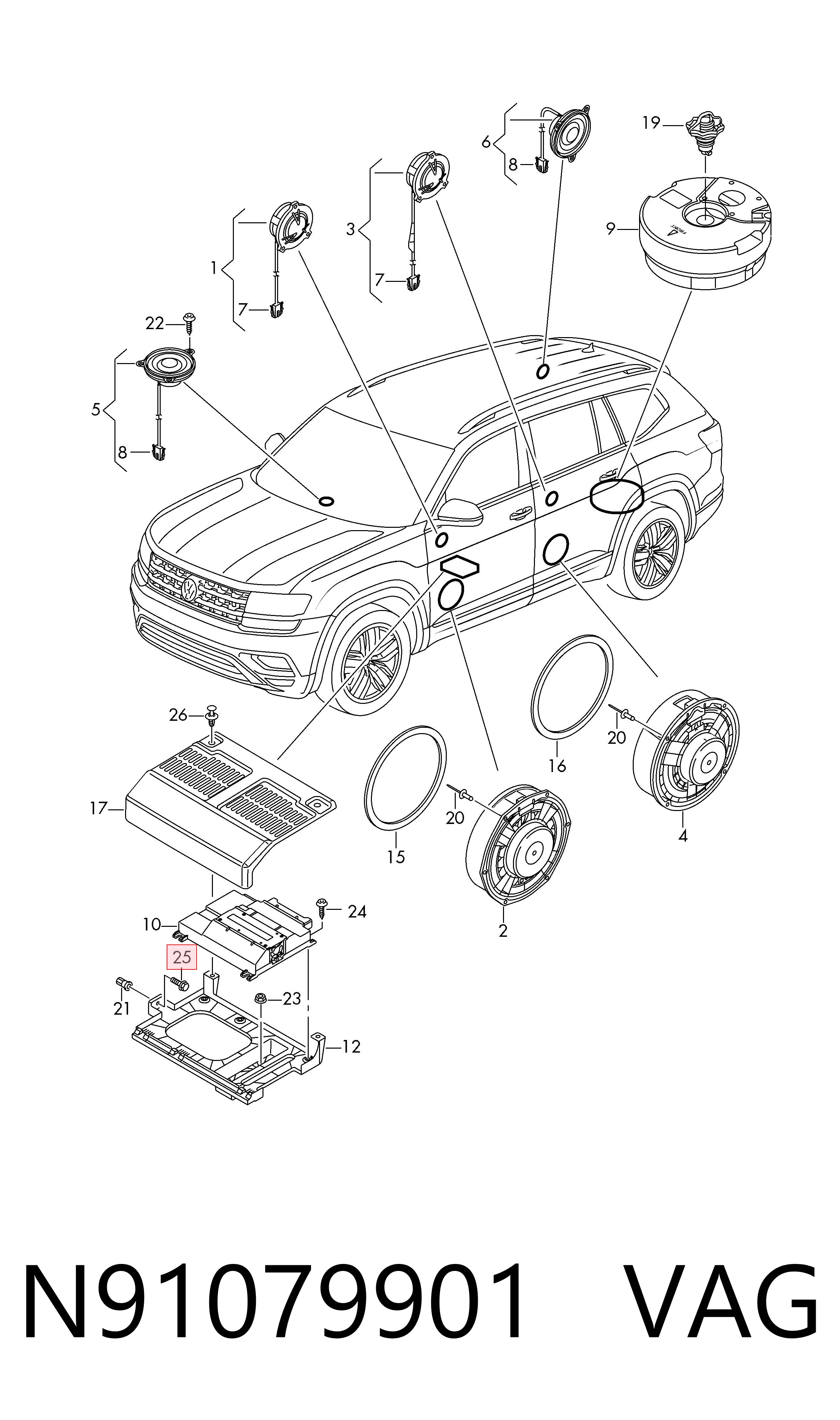  VAG N91079901 ціна, від 2.45 USD