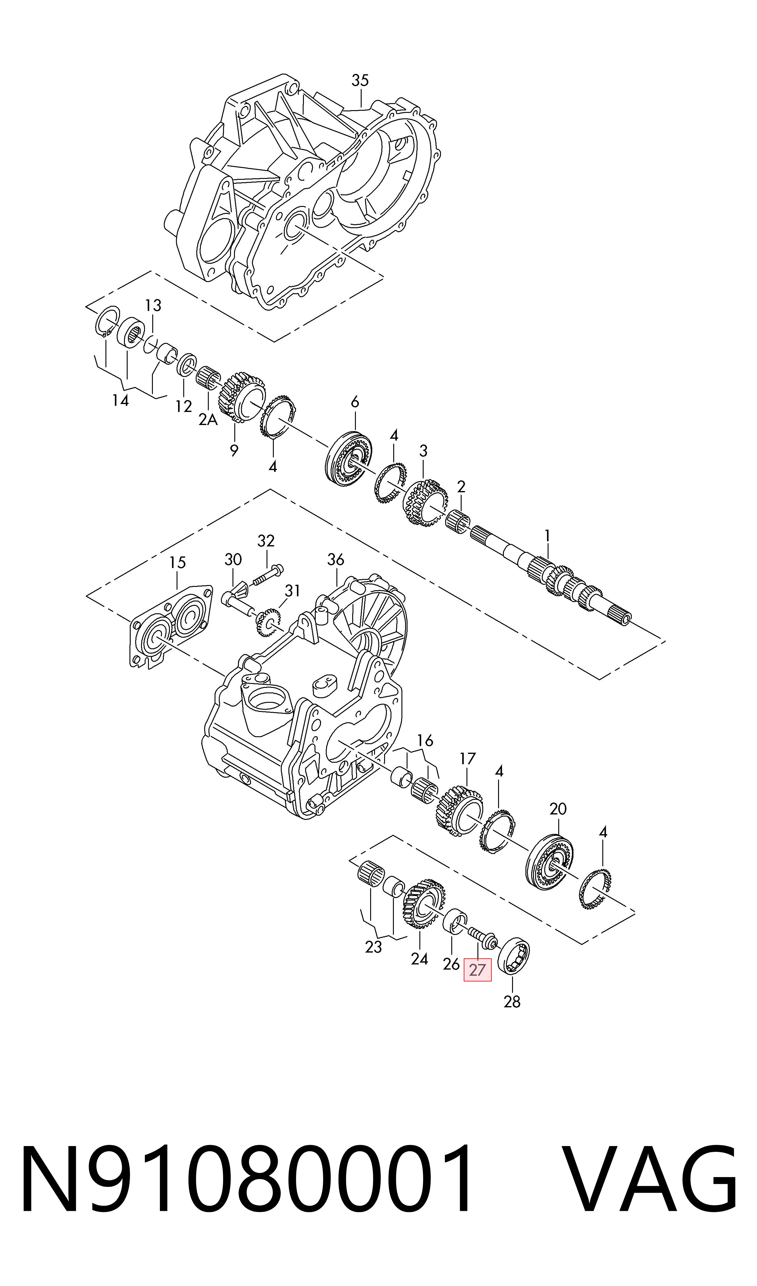  VAG N91080001 ціна, від 4.05 USD