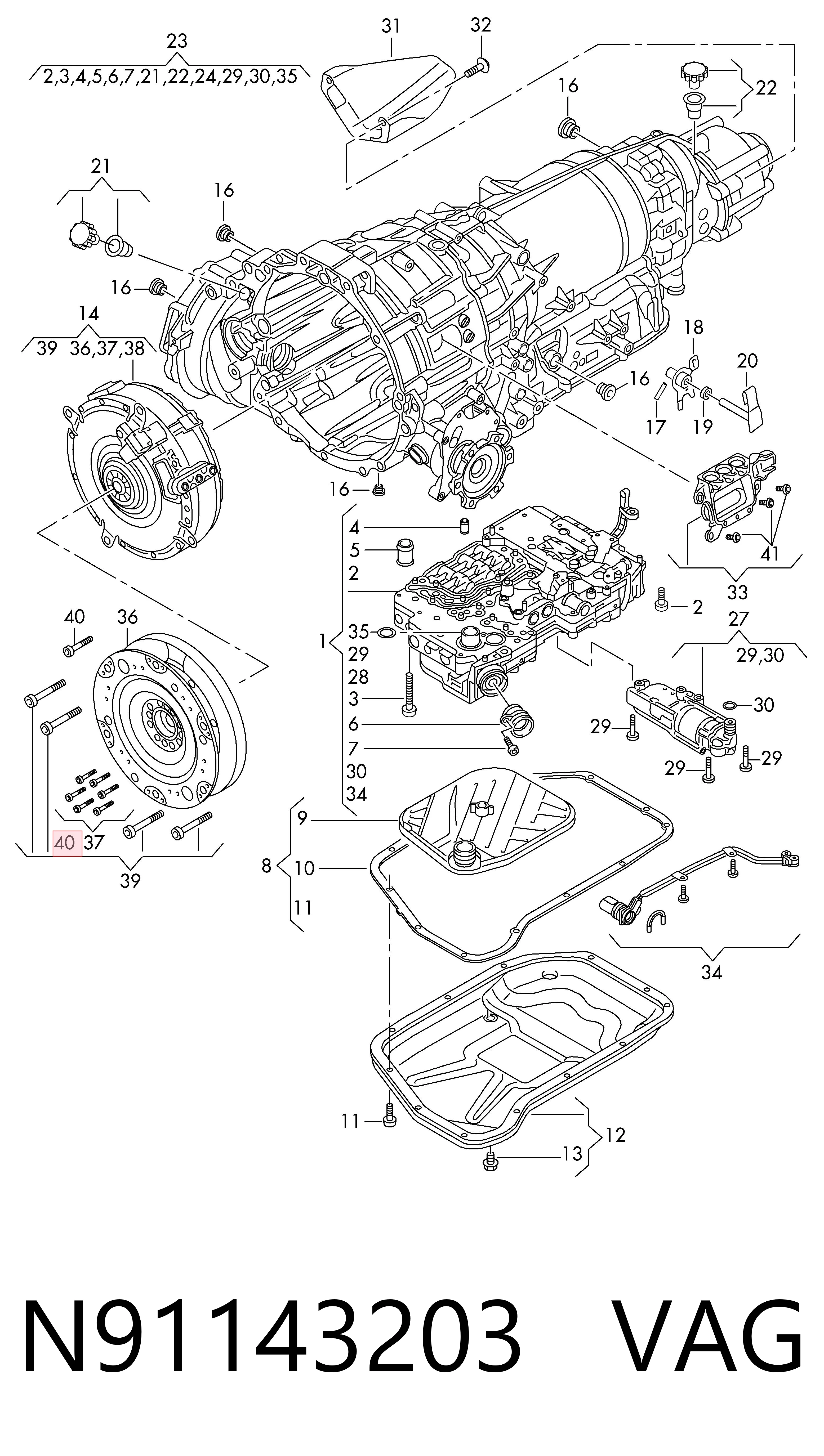 N91143203 VAG Болт кріплення маховика