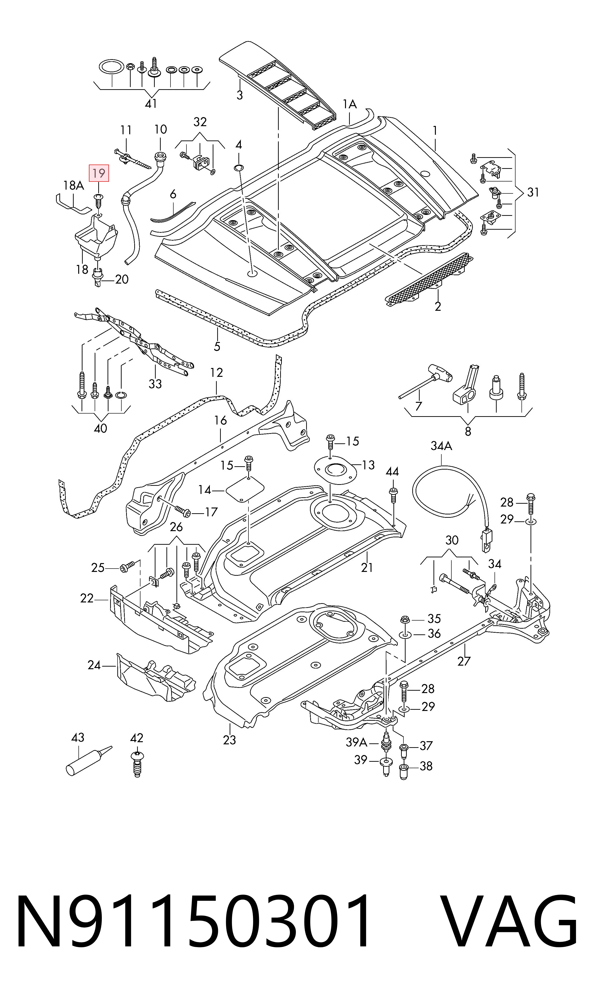  VAG N91150301 ціна, від 0.55 USD