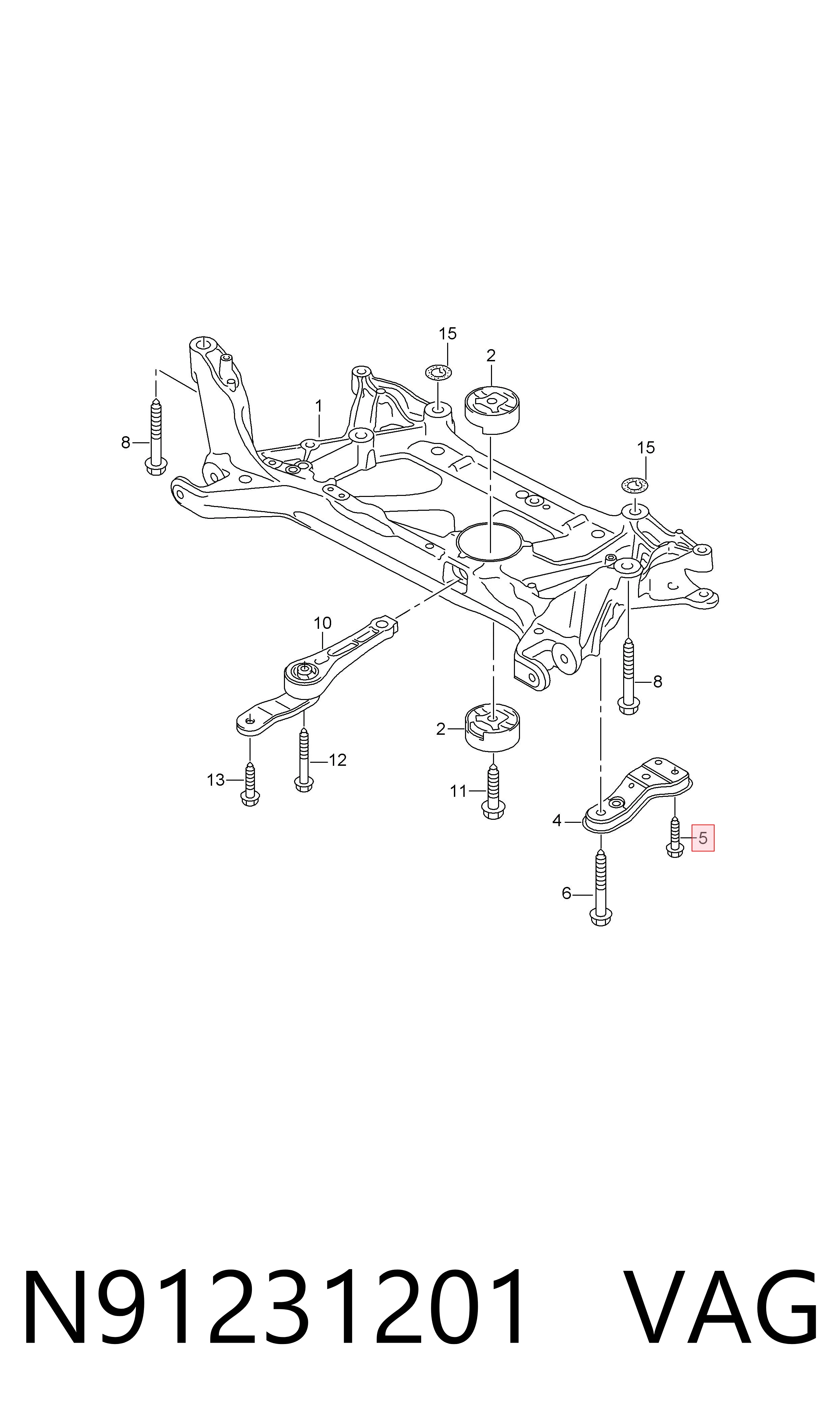 VAG N91231201 ціна, від 2.57 USD
