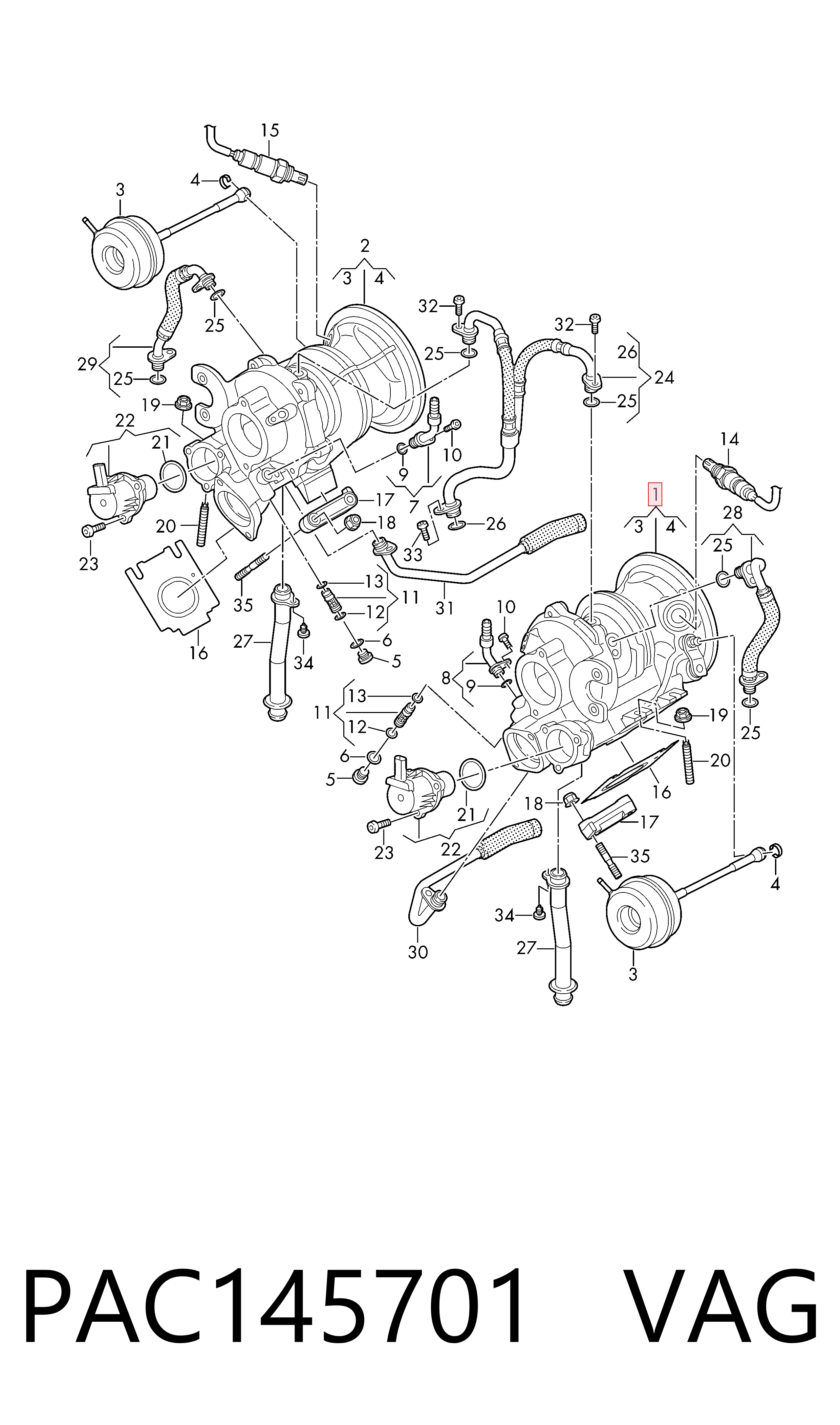 Турбокомпресор Borg-Warner 53039880803