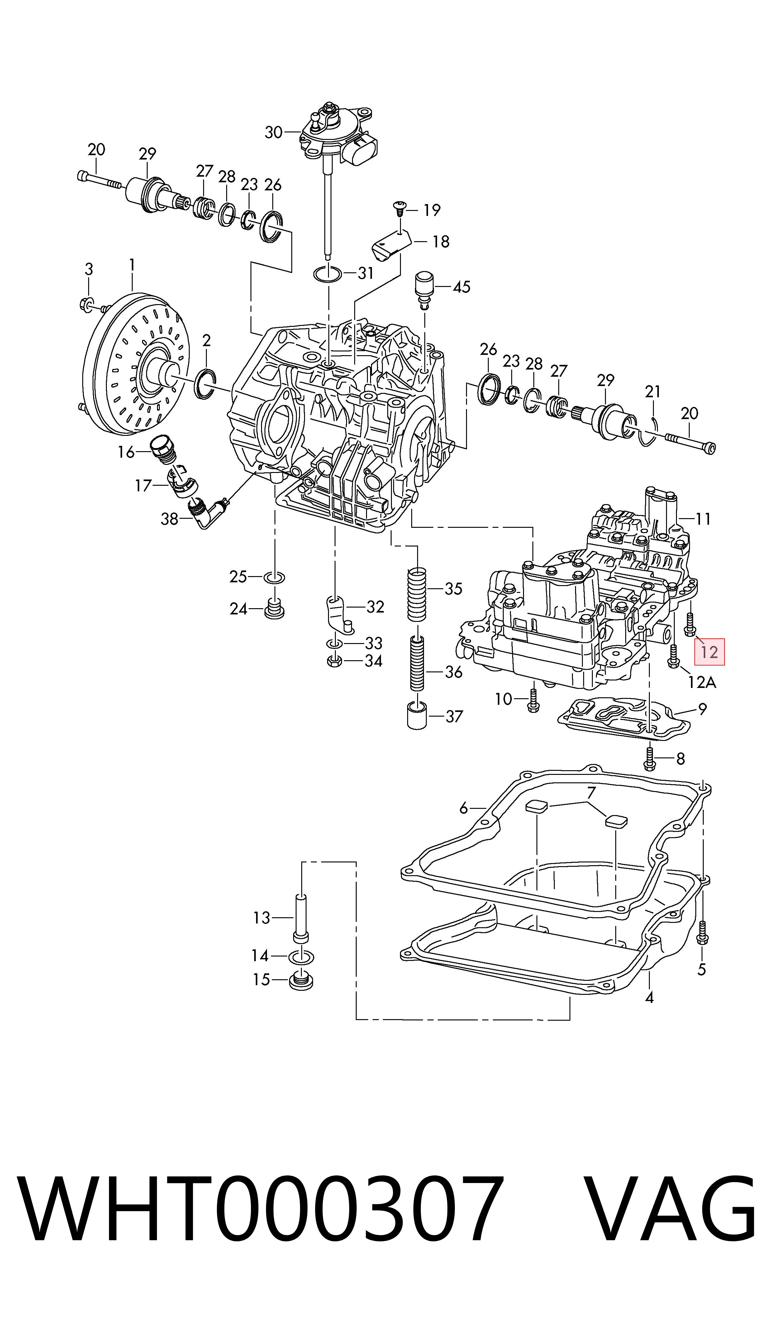 Болт піддону АКПП VAG WHT000307 ціна, від 1.78 USD