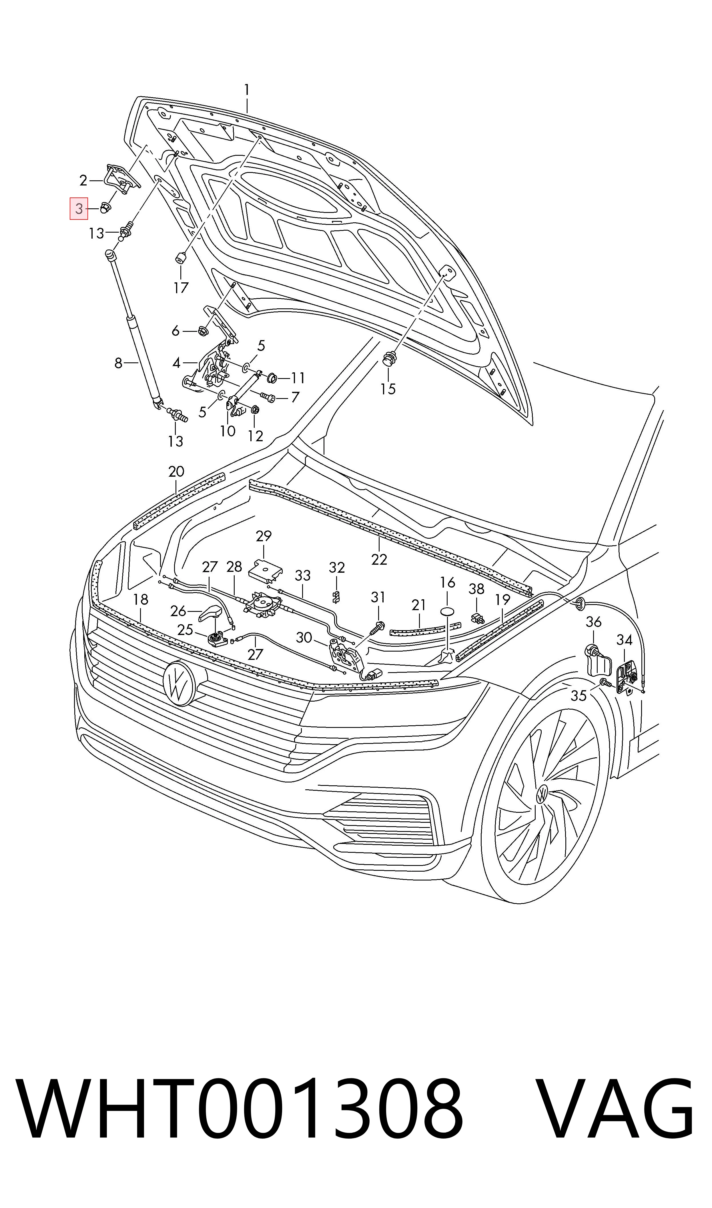  VAG WHT001308 ціна, від 2.24 USD