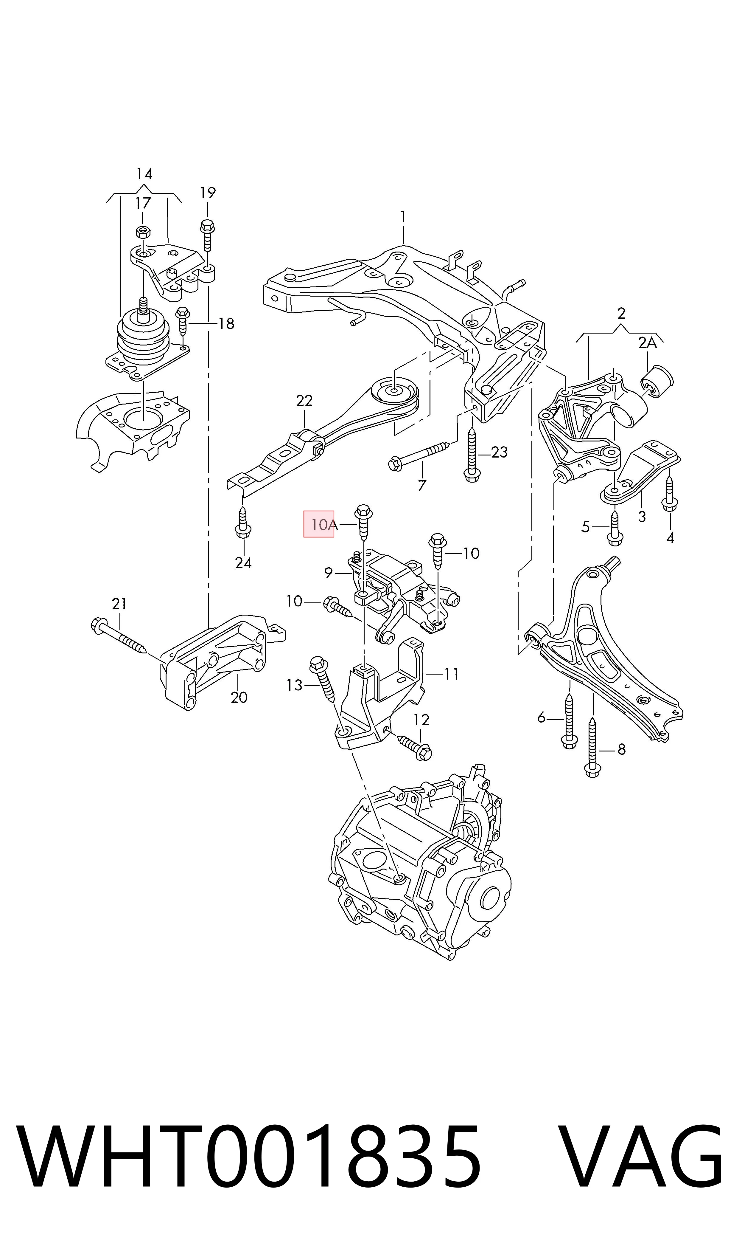  VAG WHT001835 ціна, від 3.45 USD