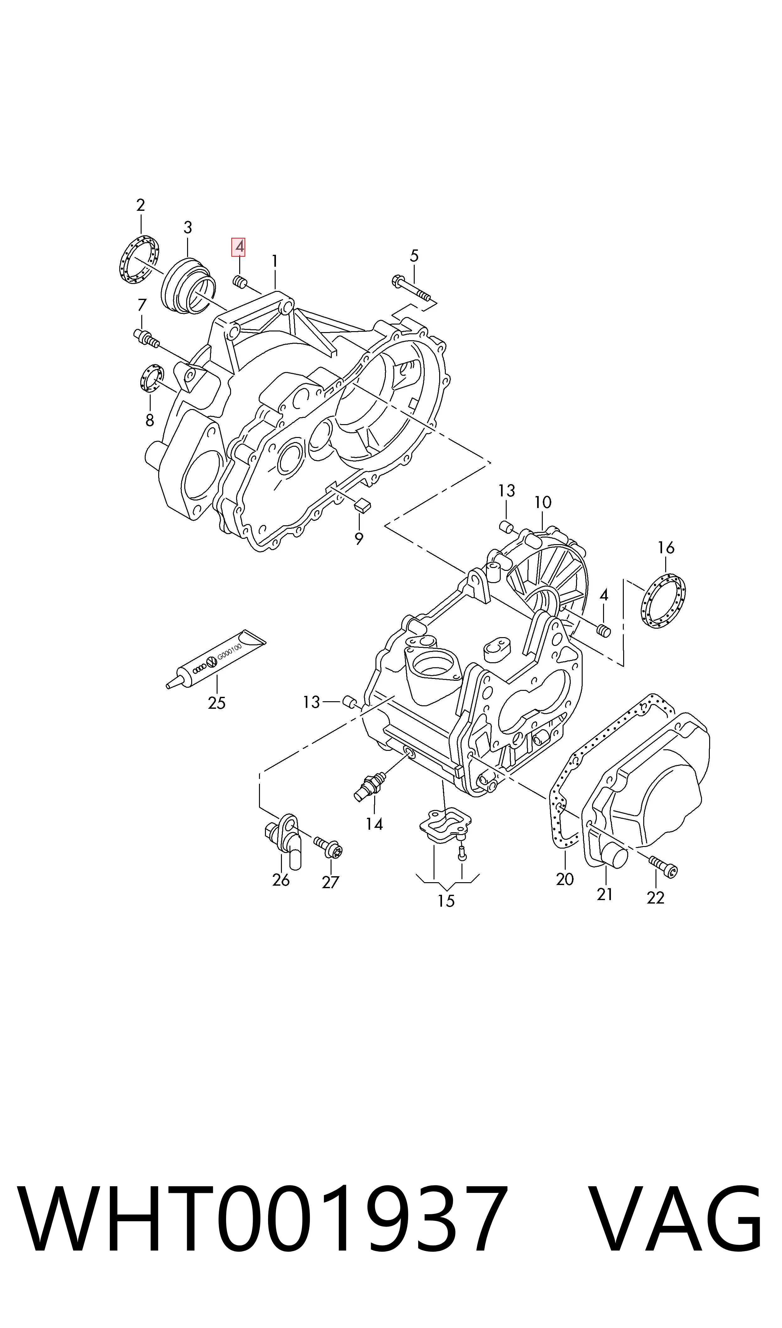 Пробка піддона АКПП VAG WHT001937 ціна, від 5.67 USD