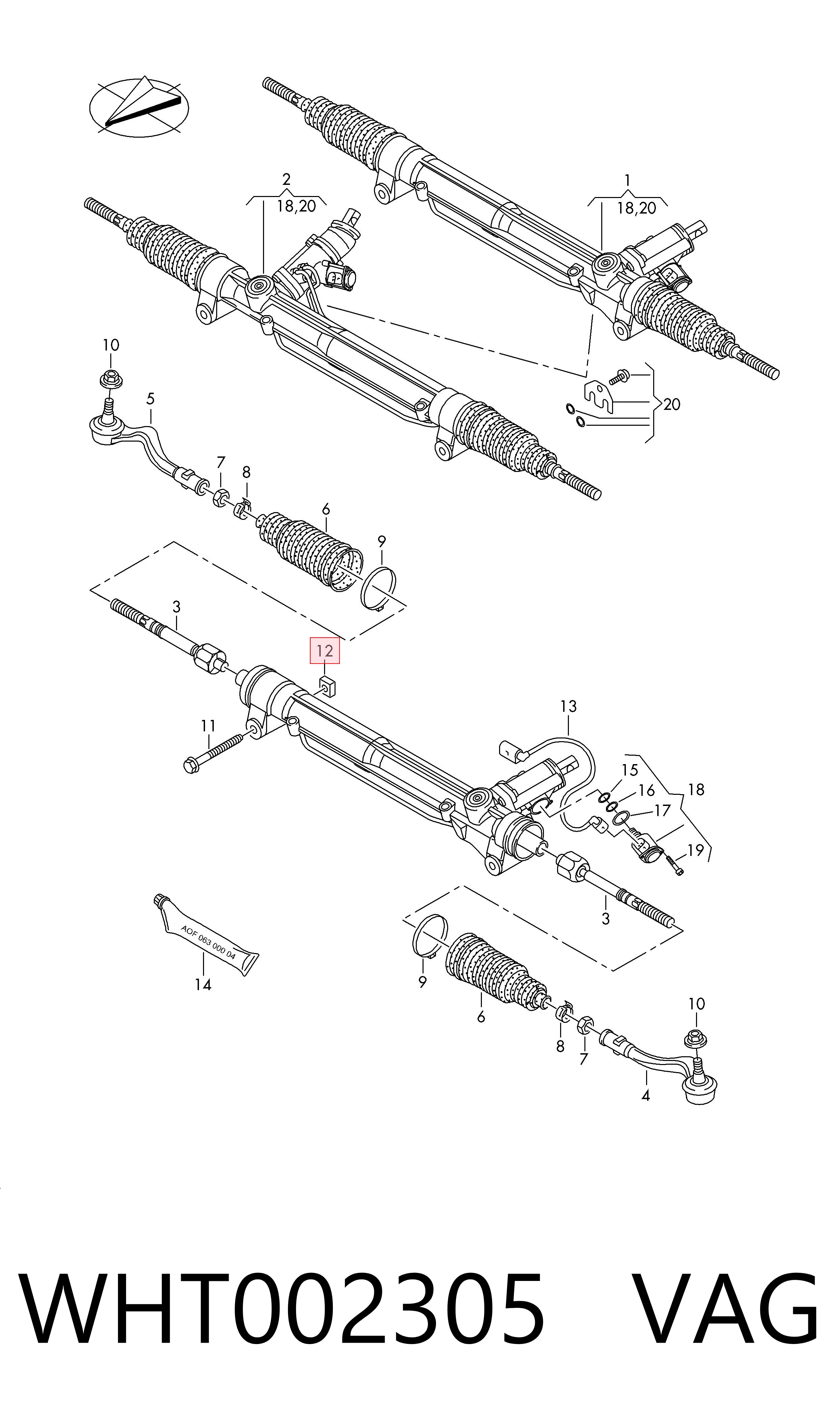  VAG WHT002305 ціна, від 2.04 USD