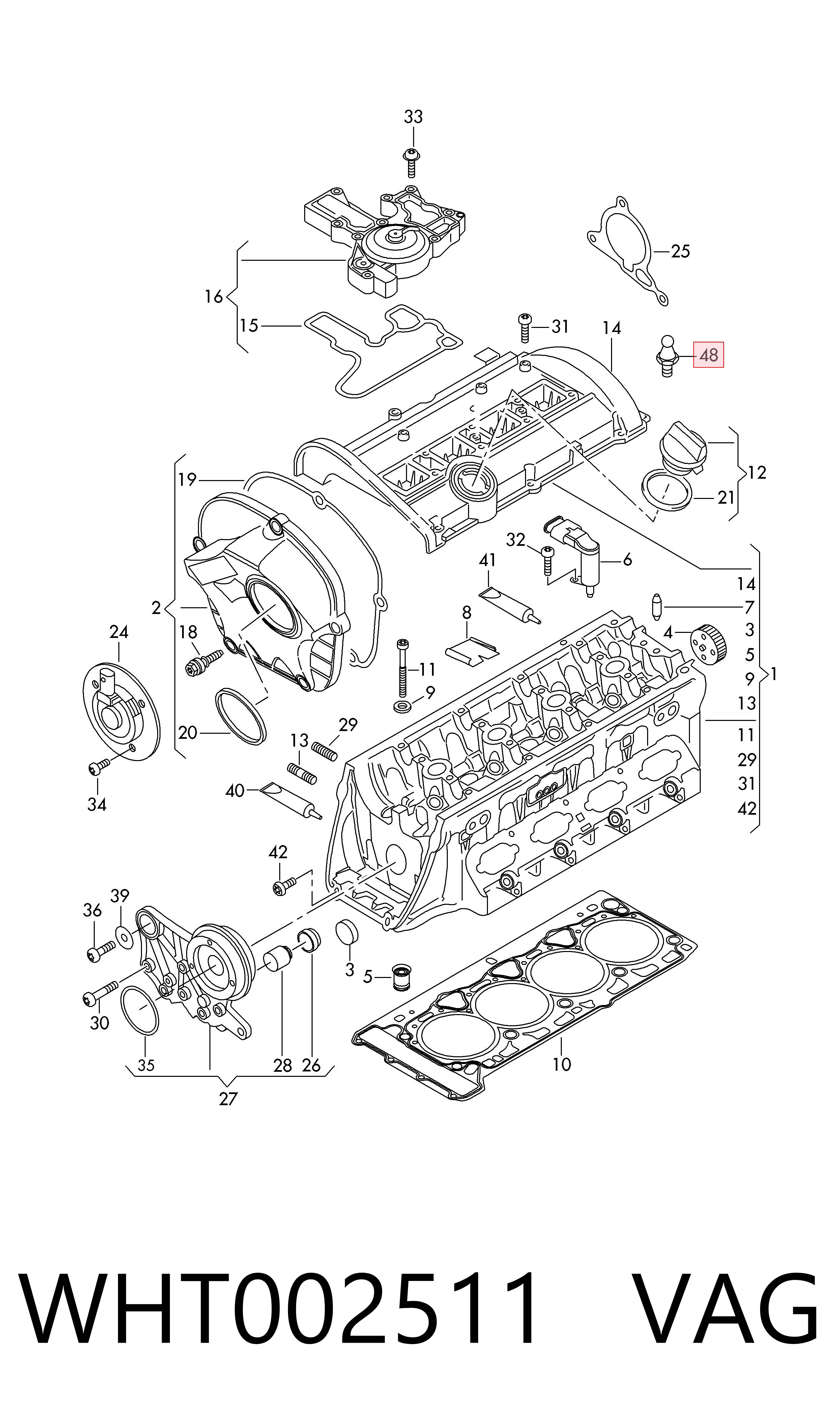  VAG WHT002511 ціна, від 1.27 USD